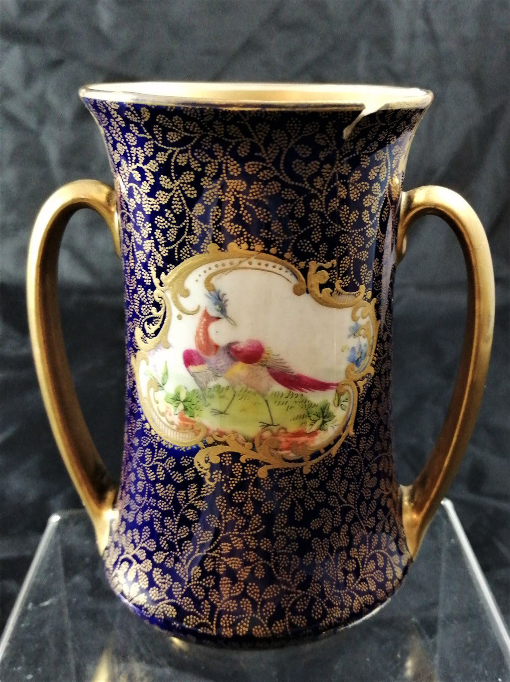 Two painted cylindrical vases, Robert Allen, RA7634, N. Keates, 1907 - 1922