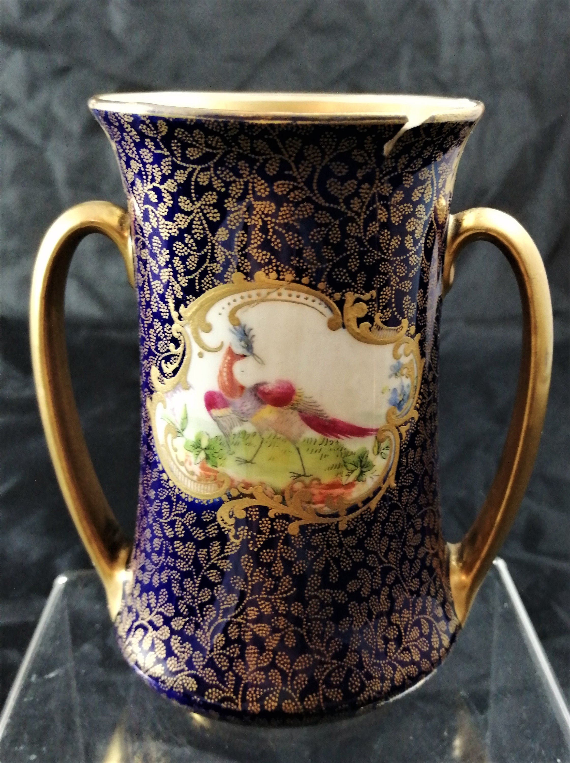 Two painted cylindrical vases, Robert Allen, RA7634, N. Keates, 1907 - 1922