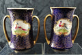 Two painted cylindrical vases, Robert Allen, RA7634, N. Keates, 1907 - 1922