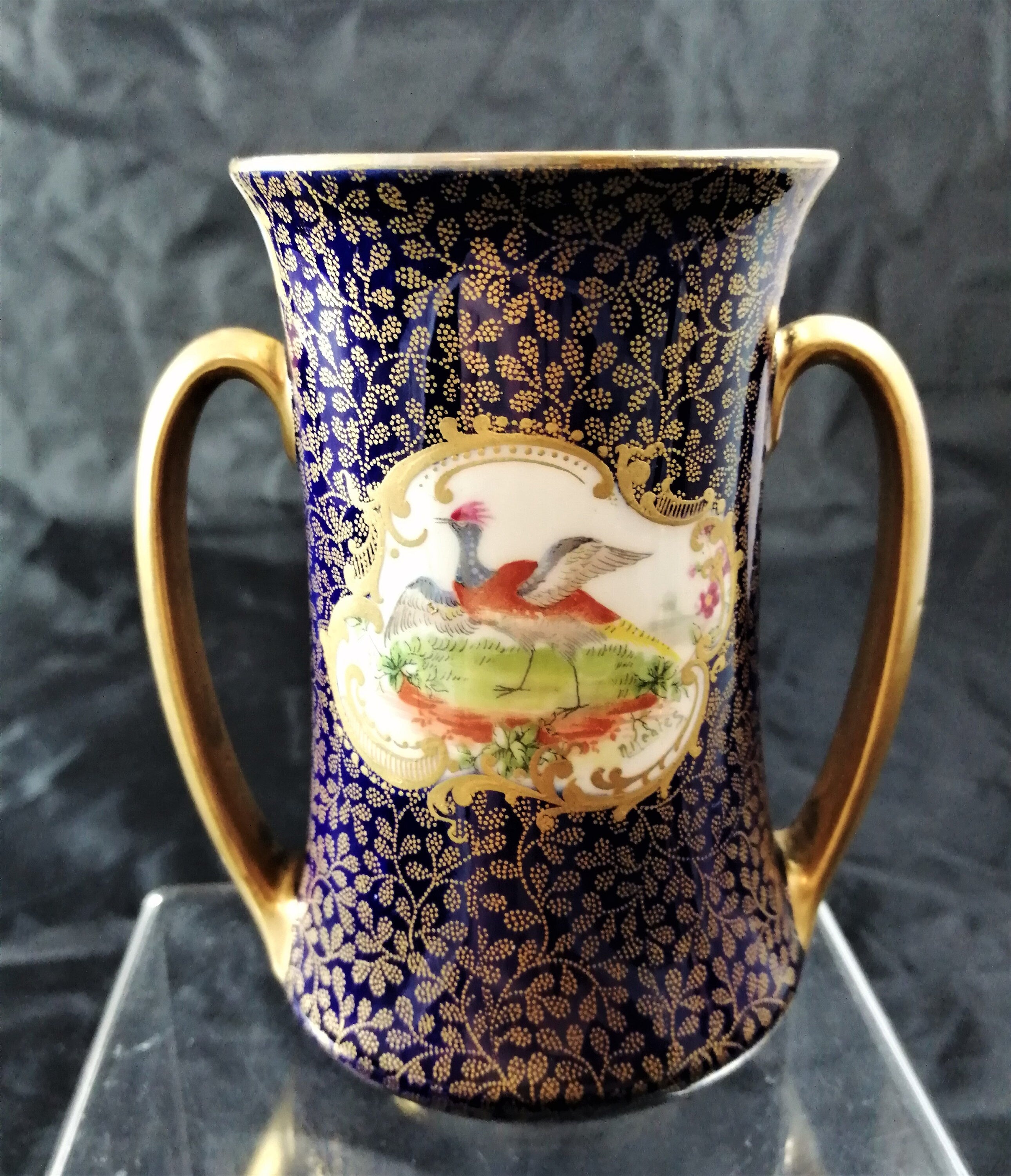 Two painted cylindrical vases, Robert Allen, RA7634, N. Keates, 1907 - 1922