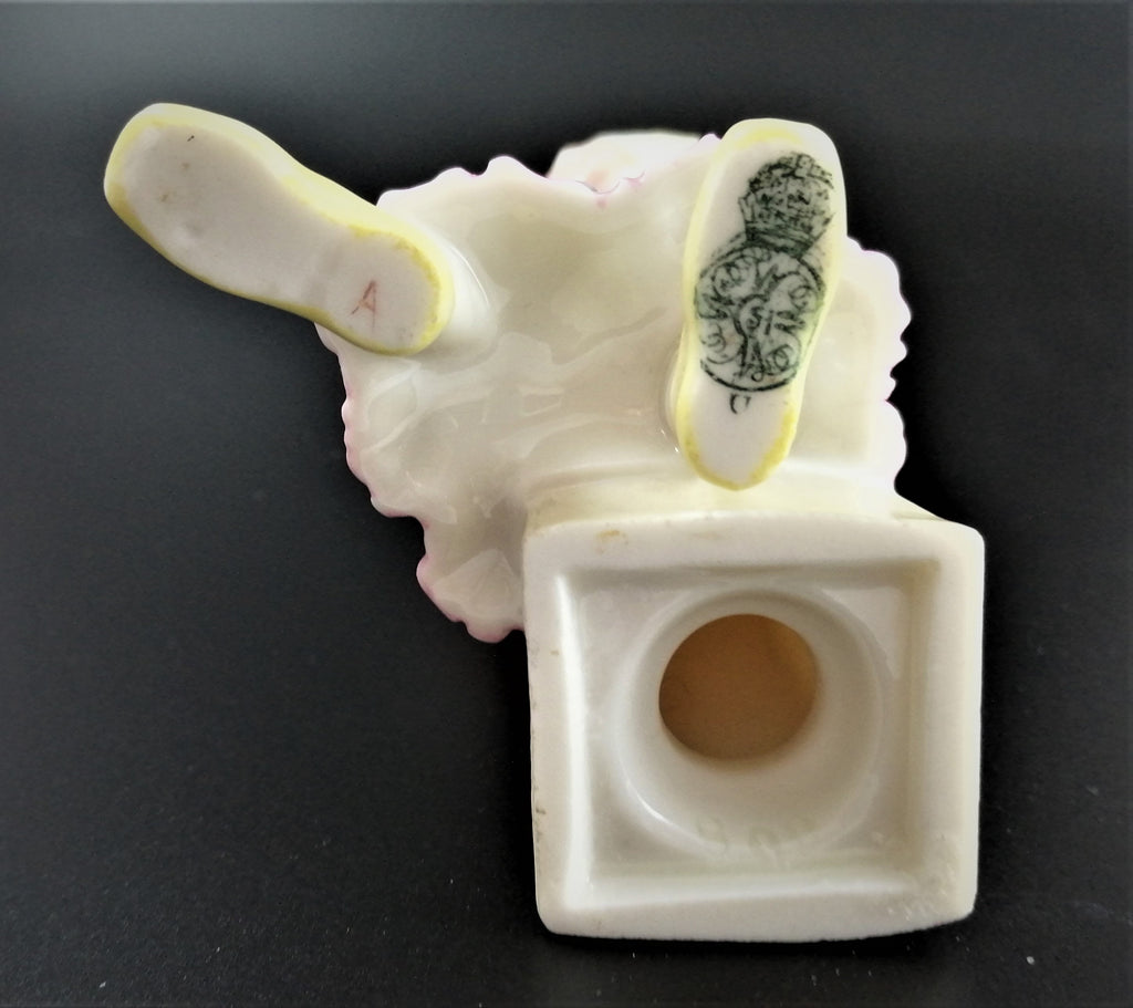 Rare Royal Worcester Porcelain Sugar Caster: Kate Greenaway Style, 1883