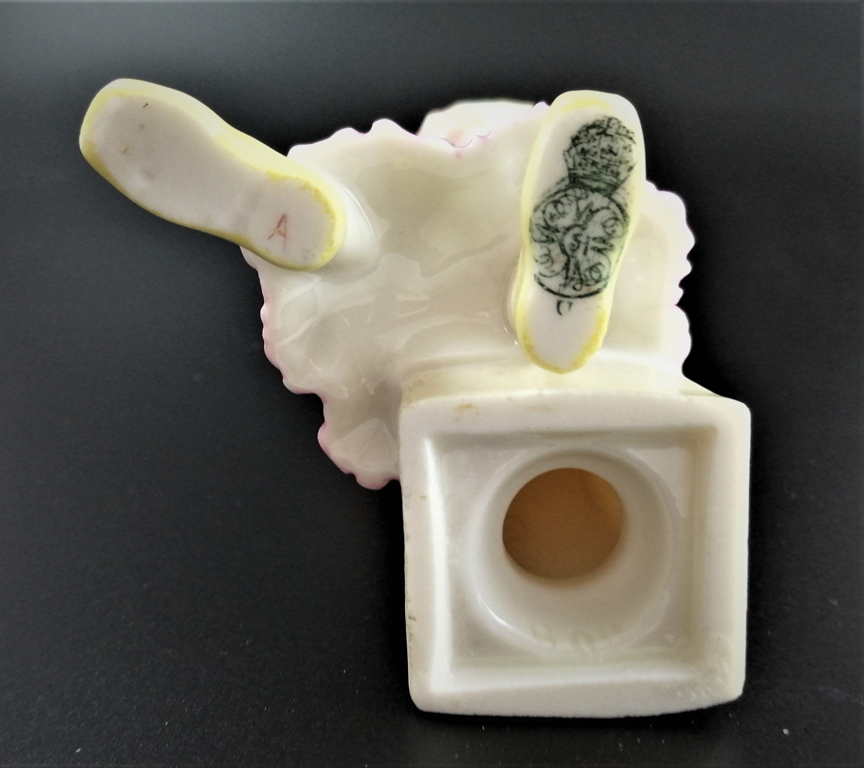 Rare Royal Worcester Porcelain Sugar Caster: Kate Greenaway Style, 1883