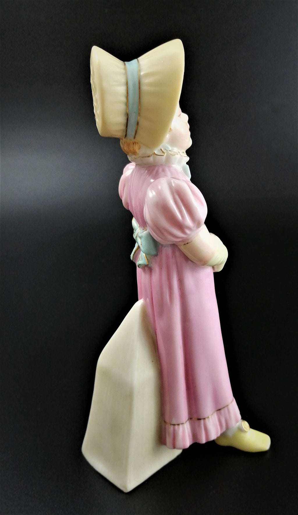 Rare Royal Worcester Porcelain Sugar Caster: Kate Greenaway Style, 1883