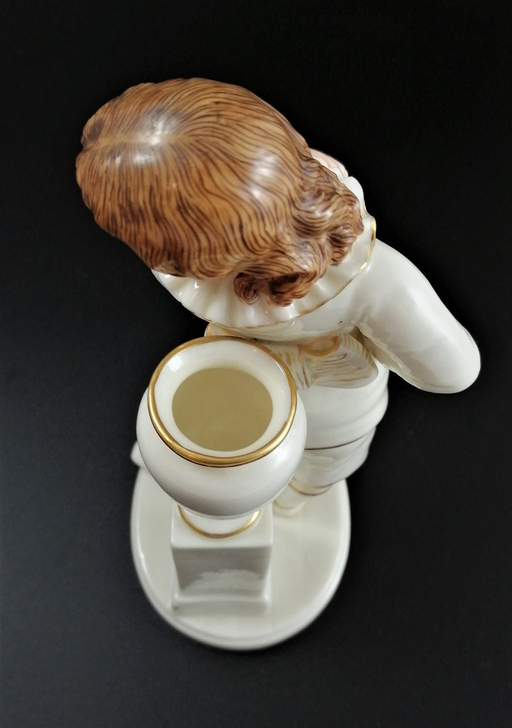 Rare Royal Worcester Figurine: Boy with Vase by James Hadley, 1883