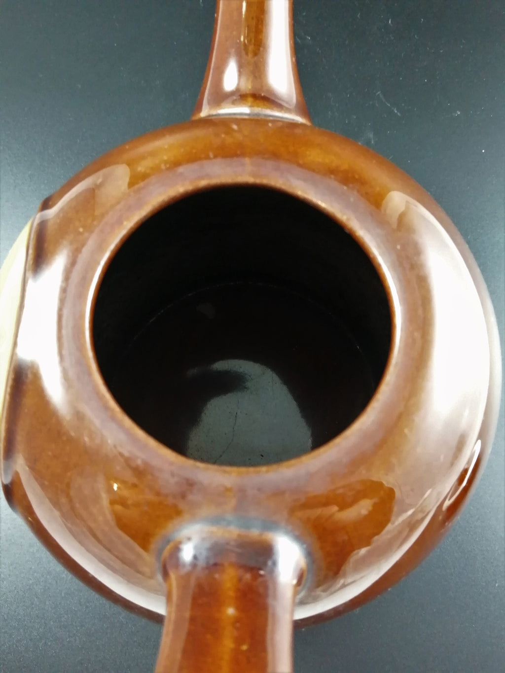 Royal Doulton Kingsware silver topped Dame- Heart's Content teapot