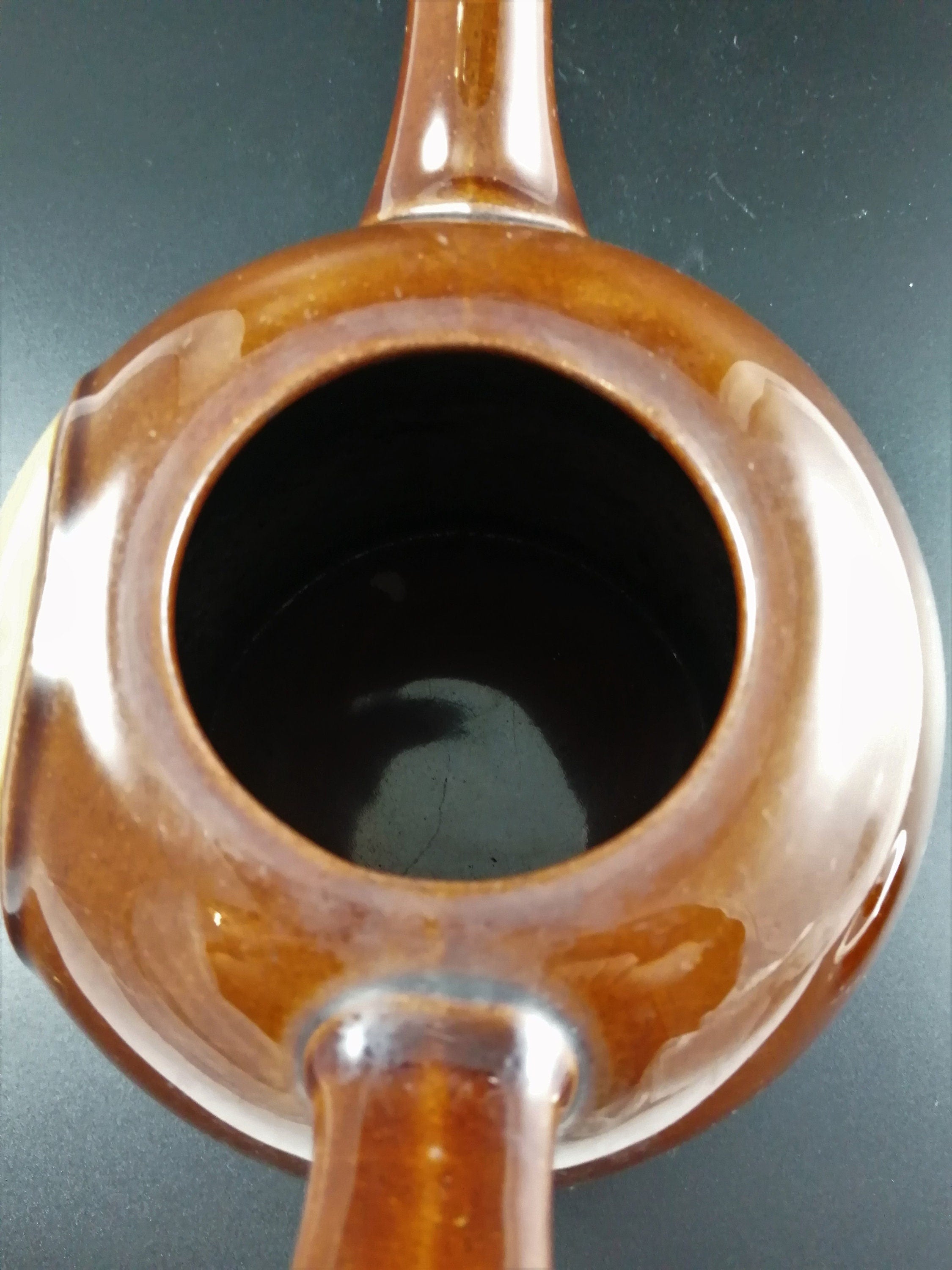 Royal Doulton Kingsware silver topped Dame- Heart's Content teapot