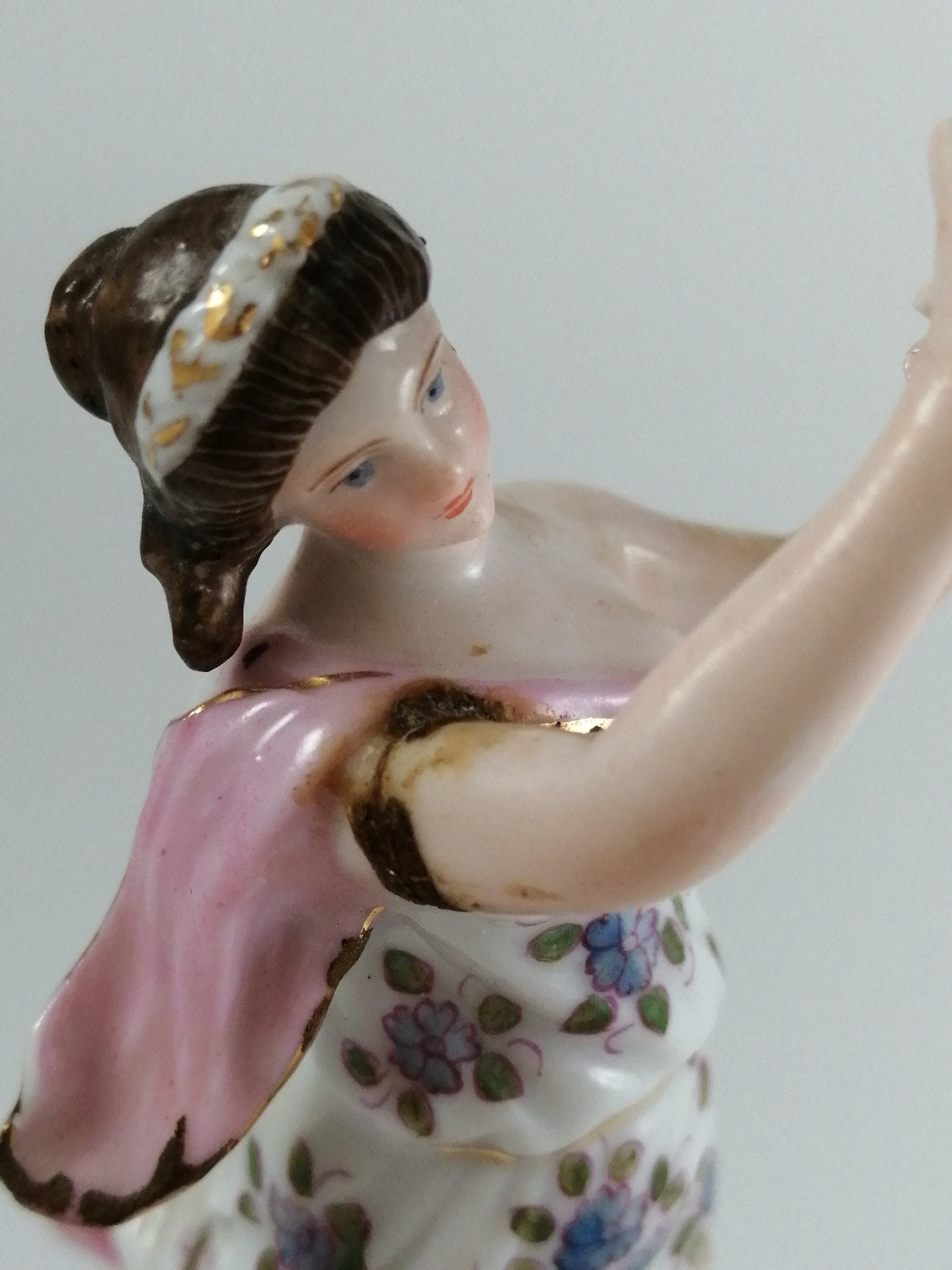 Antique porcelain figurine ,Volkstedt porcelain manufactory.