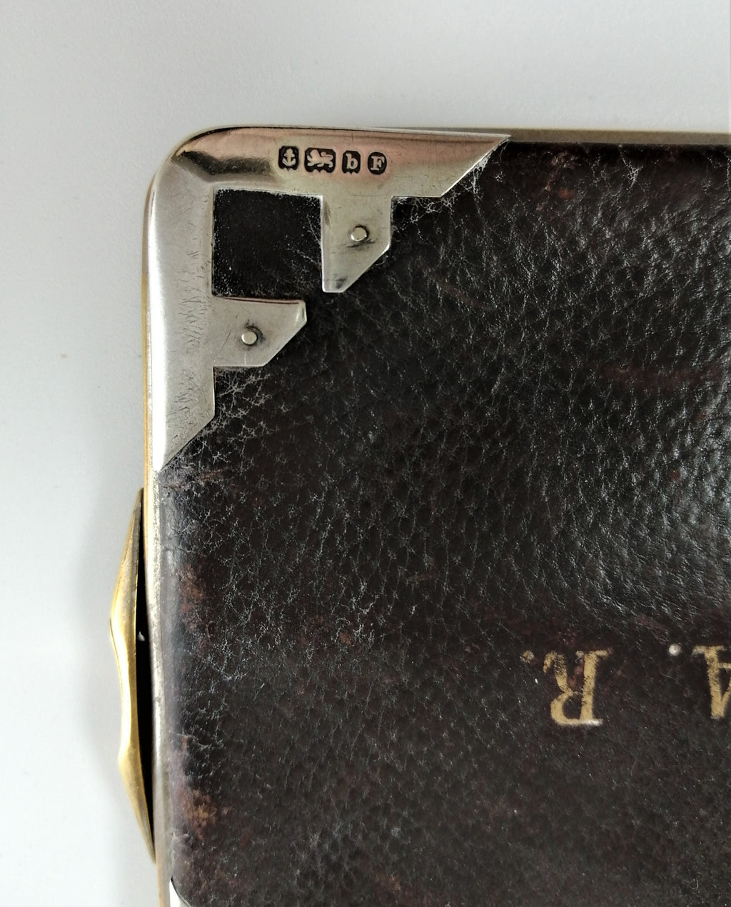 Purse, Calling/Business card cases - Leather, Sterling silver - 19th c.