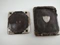 Purse, Calling/Business card cases - Leather, Sterling silver - 19th c.