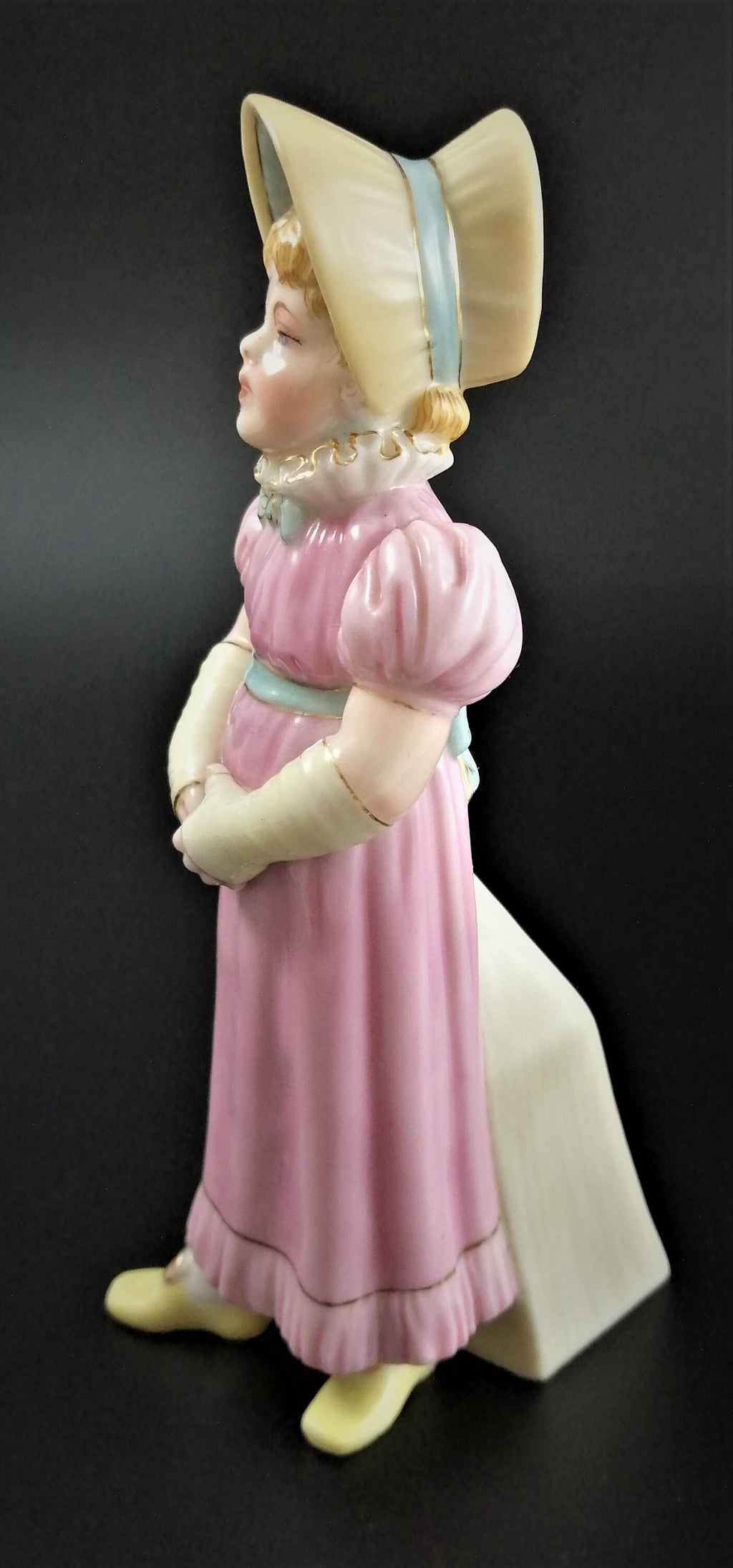 Rare Royal Worcester Porcelain Sugar Caster: Kate Greenaway Style, 1883