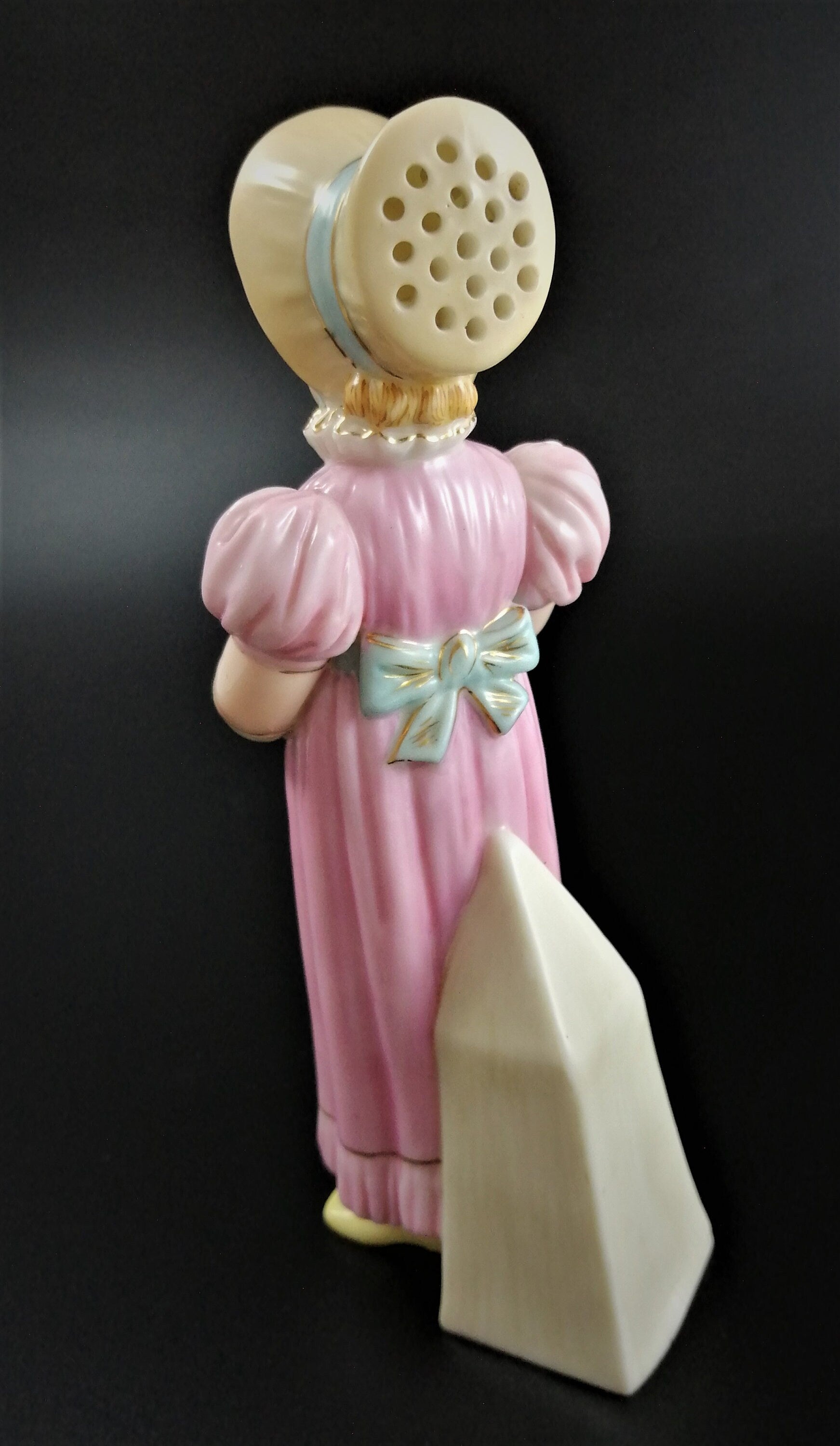 Rare Royal Worcester Porcelain Sugar Caster: Kate Greenaway Style, 1883