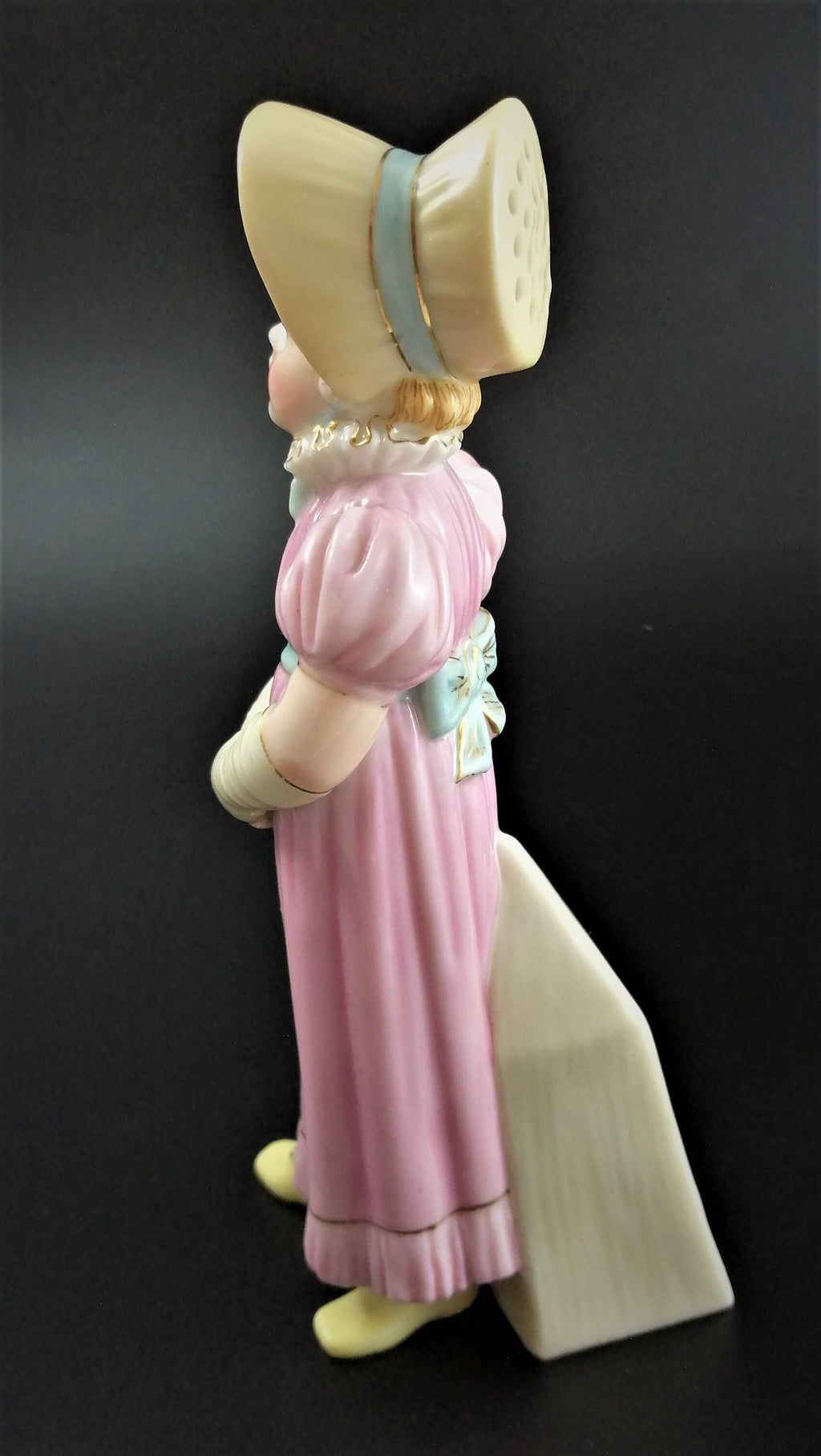 Rare Royal Worcester Porcelain Sugar Caster: Kate Greenaway Style, 1883
