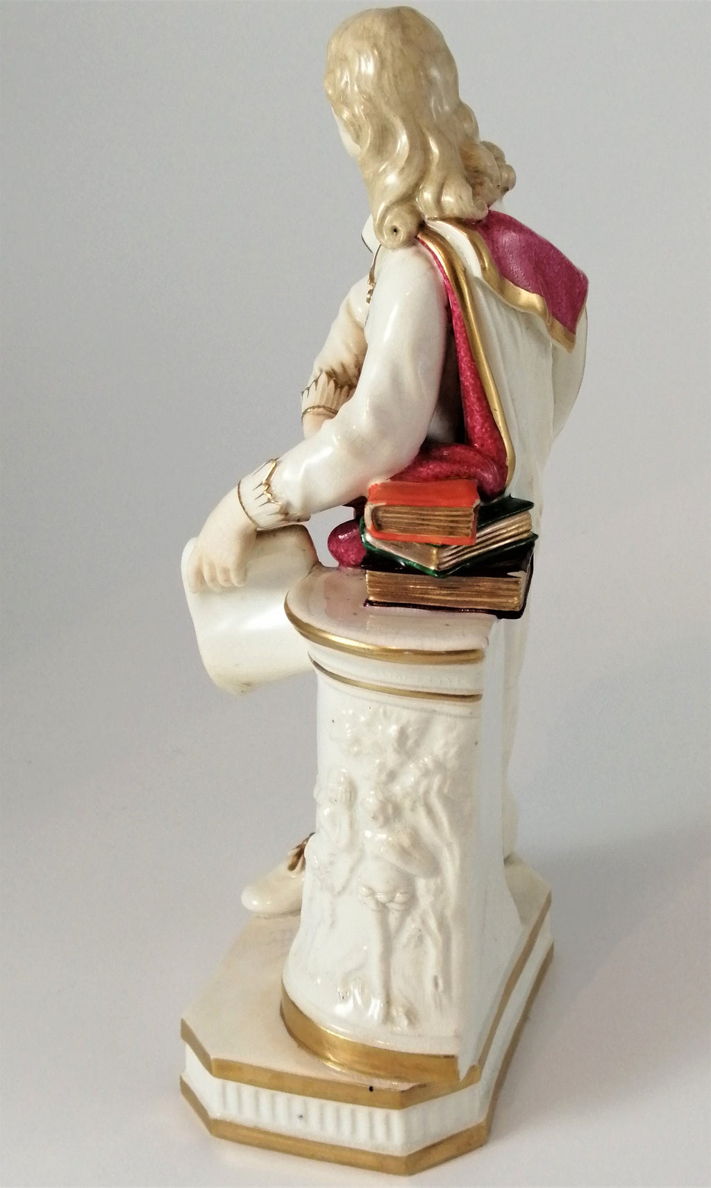 Antique Derby porcelain figures of Milton circa 1780-1785.