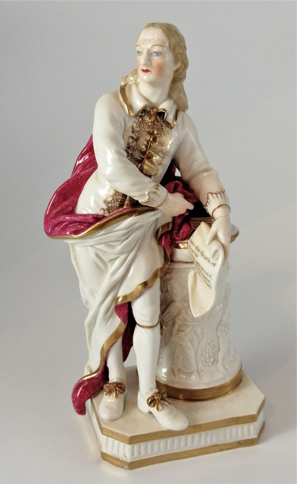 Antique Derby porcelain figures of Milton circa 1780-1785.