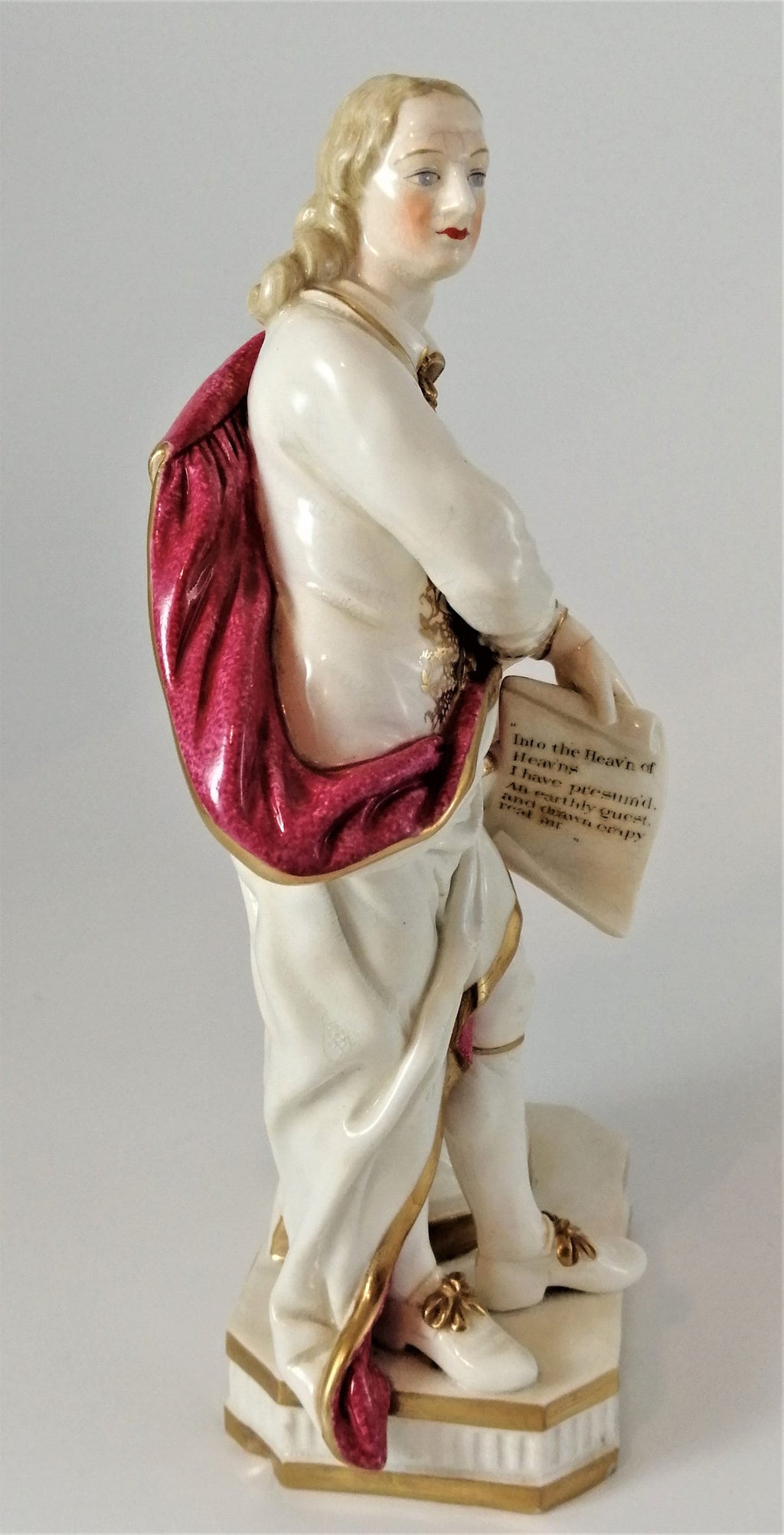 Antique Derby porcelain figures of Milton circa 1780-1785.