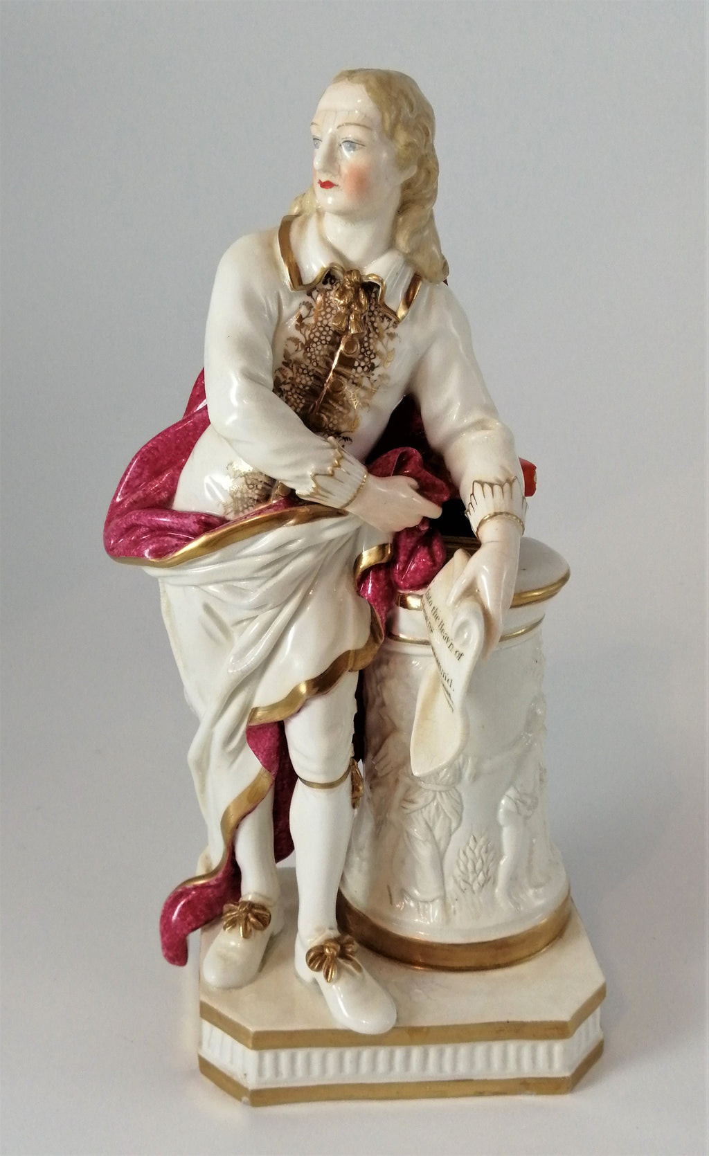 Antique Derby porcelain figures of Milton circa 1780-1785.