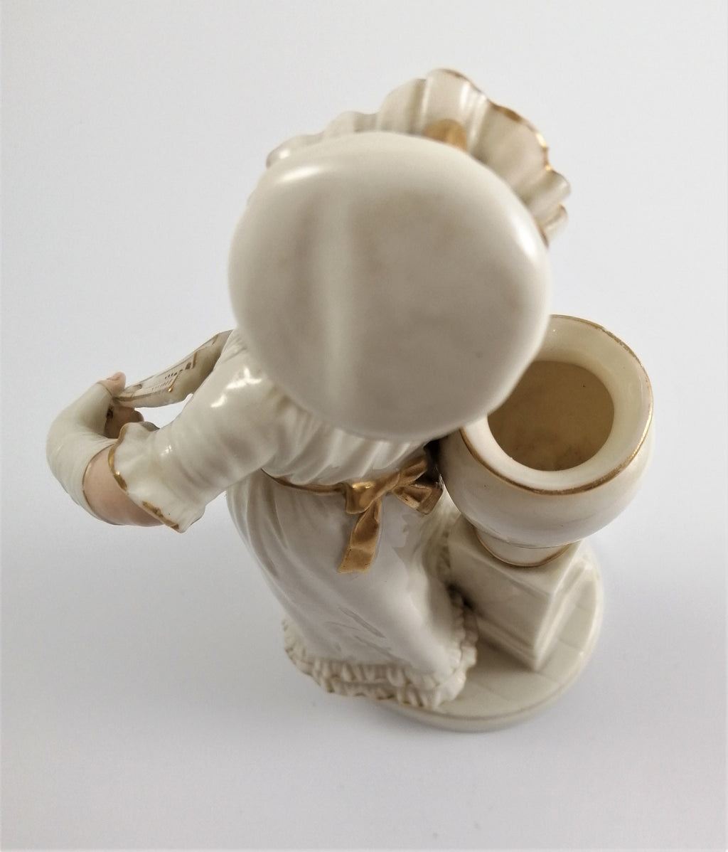 Antique Royal Worcester ,James Hadley, porcelain figurine