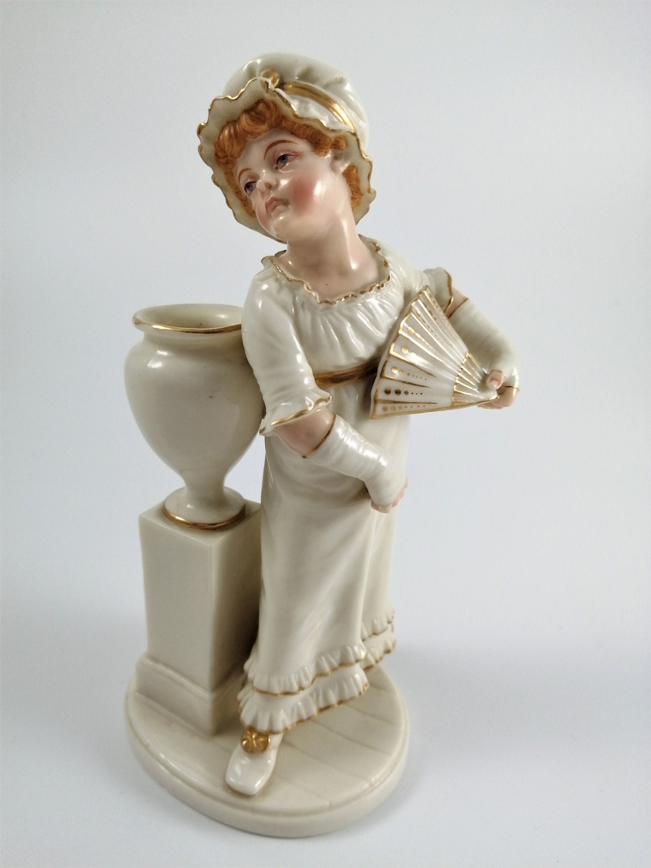 Antique Royal Worcester ,James Hadley, porcelain figurine