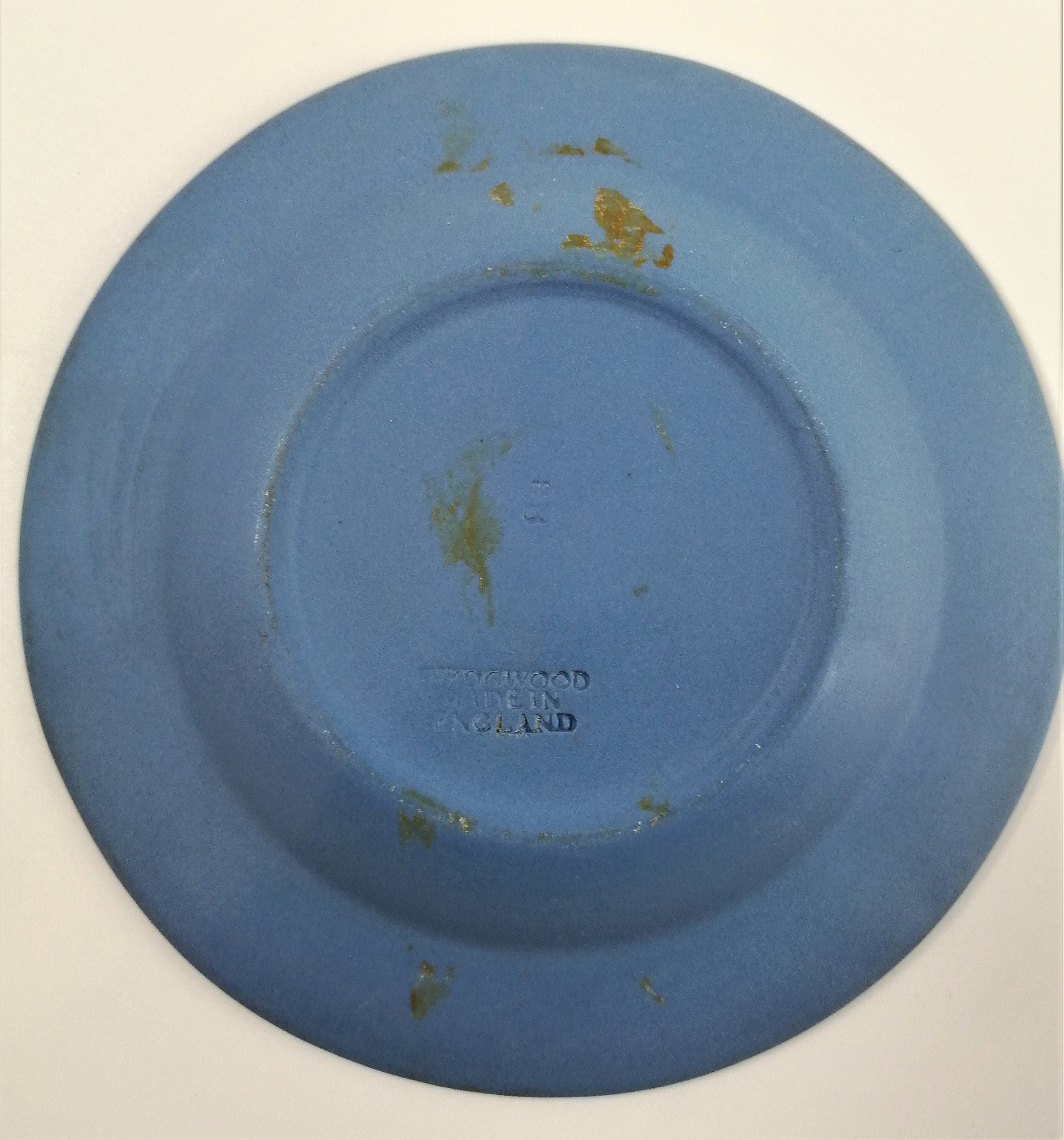 Antique Wedgwood Jasperware Set: Light Blue & Moss Green Trinket Dishes