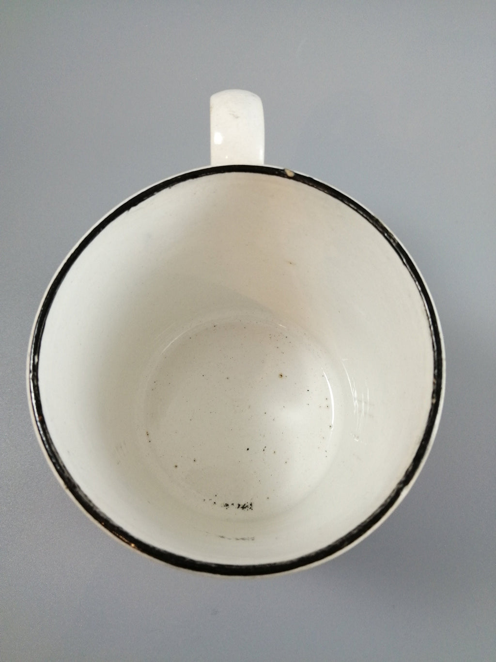 Victorian Staffordshire Pearlware Mug: Odd Fellows Commemorative, c. 1850s