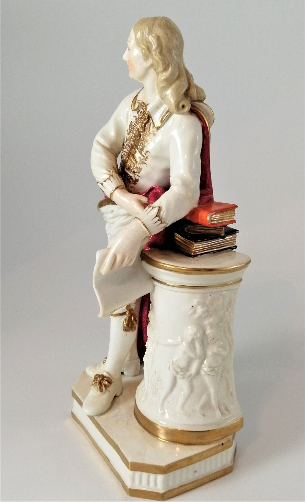 Antique Derby porcelain figures of Milton circa 1780-1785.