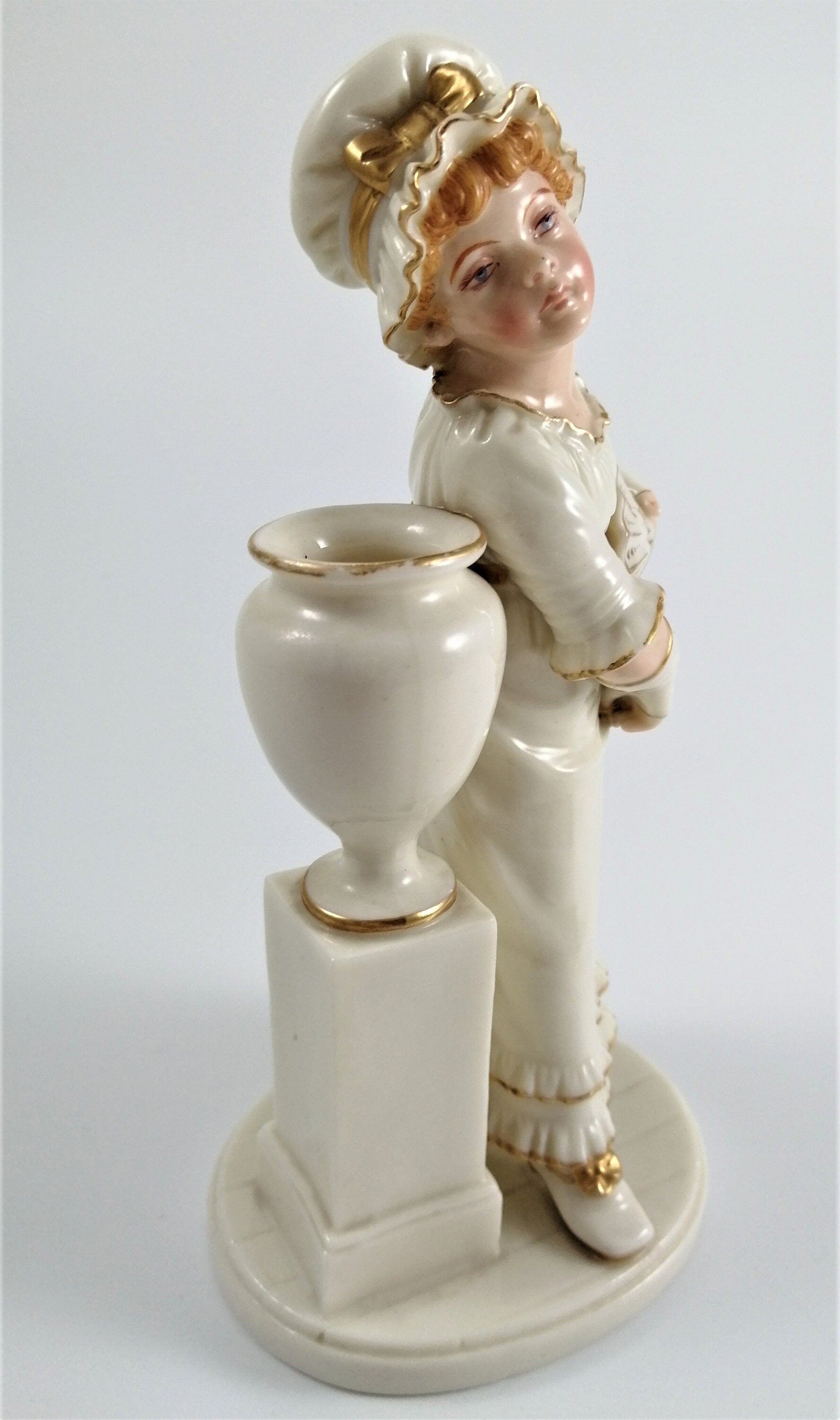 Antique Royal Worcester ,James Hadley, porcelain figurine