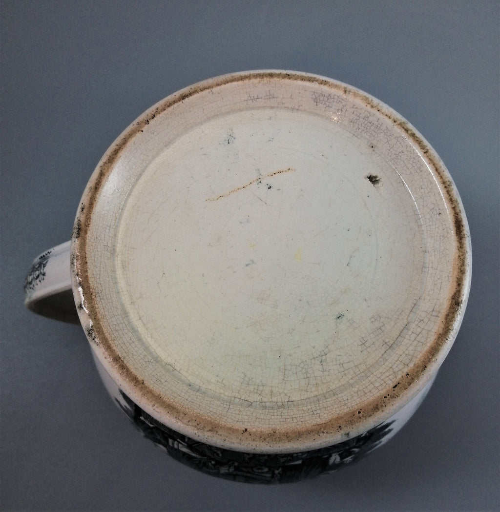 Antique jug with Masonic designs, Independent Order of Odd Fellows Fraternity.