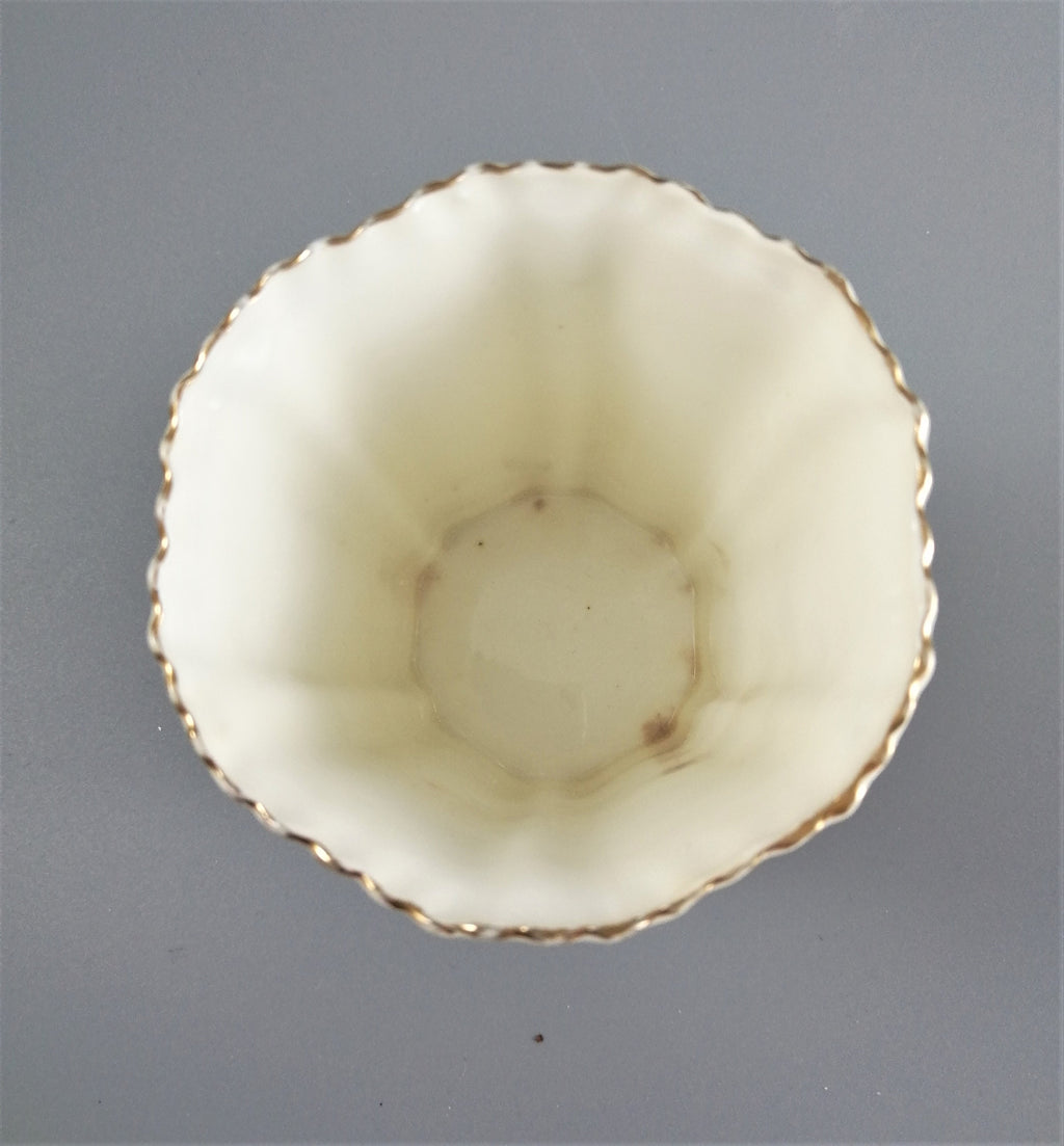 Three antique porcelain beakers, Manchester Unity of the Independent Order of Oddfellows.