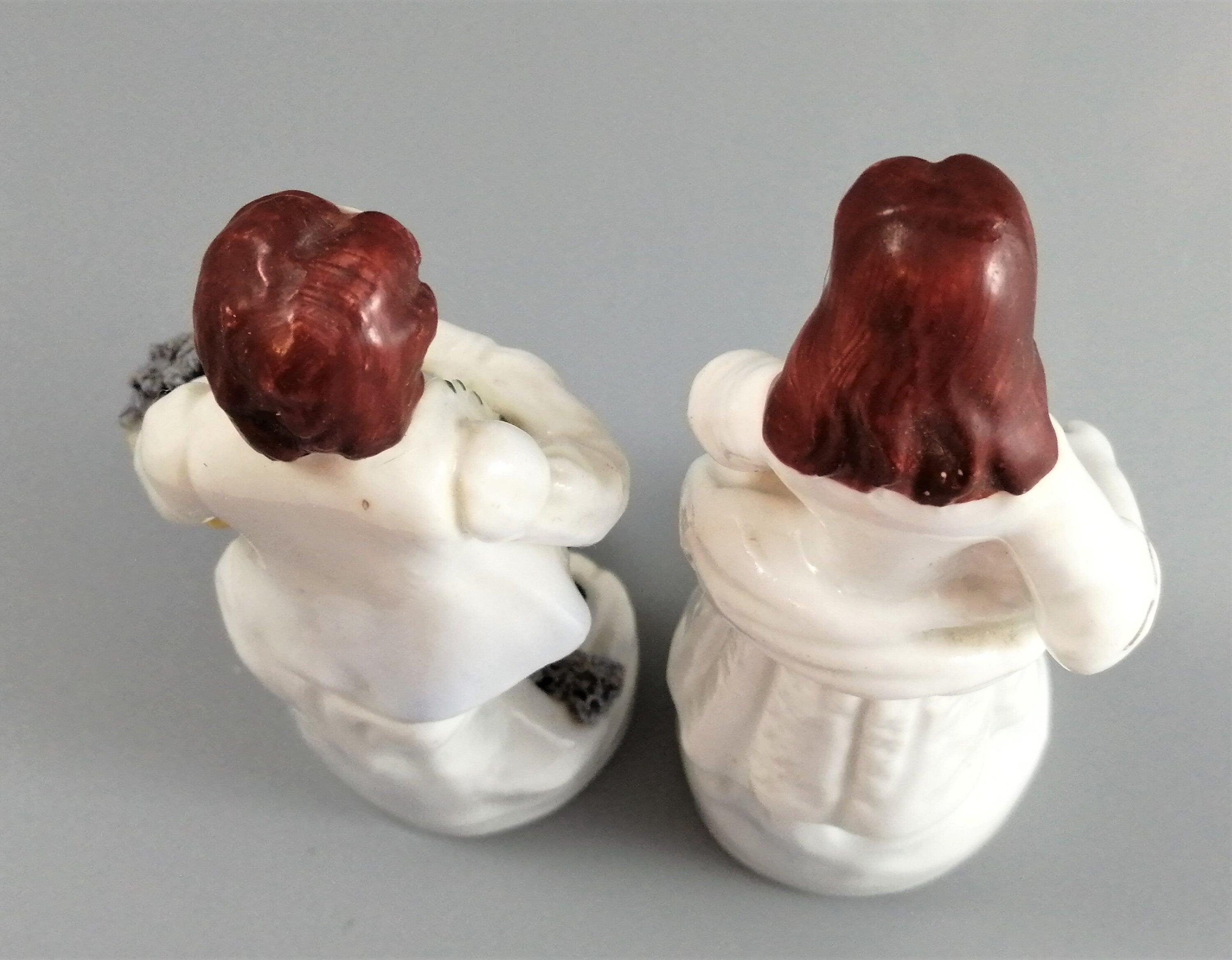 Antique Staffordshire Gardener Figures: James Dudson Pair, c. 1840