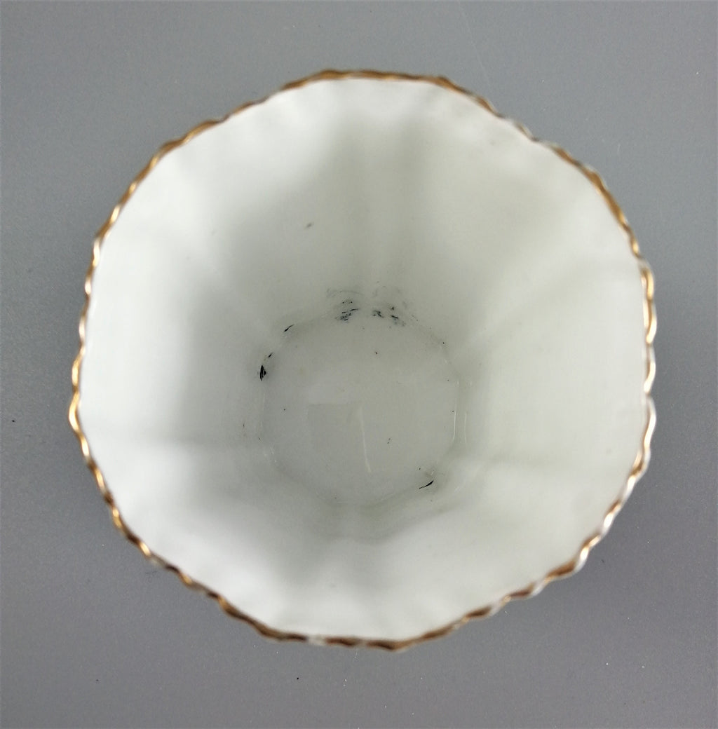Three antique porcelain beakers, Manchester Unity of the Independent Order of Oddfellows.