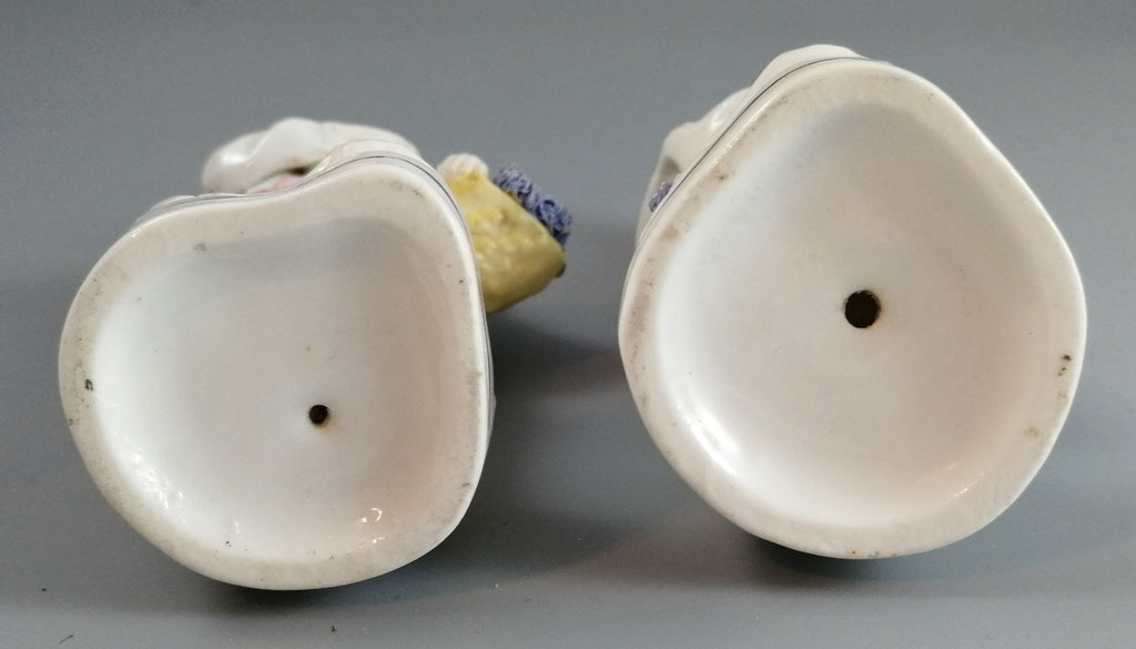 Antique Staffordshire Gardener Figures: James Dudson Pair, c. 1840