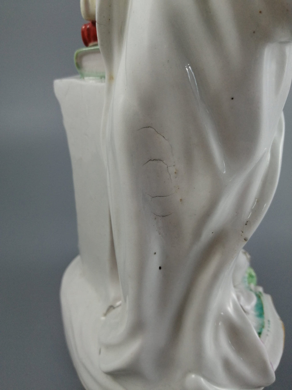 Antique Derby Porcelain John Milton Figurine, c. 1765