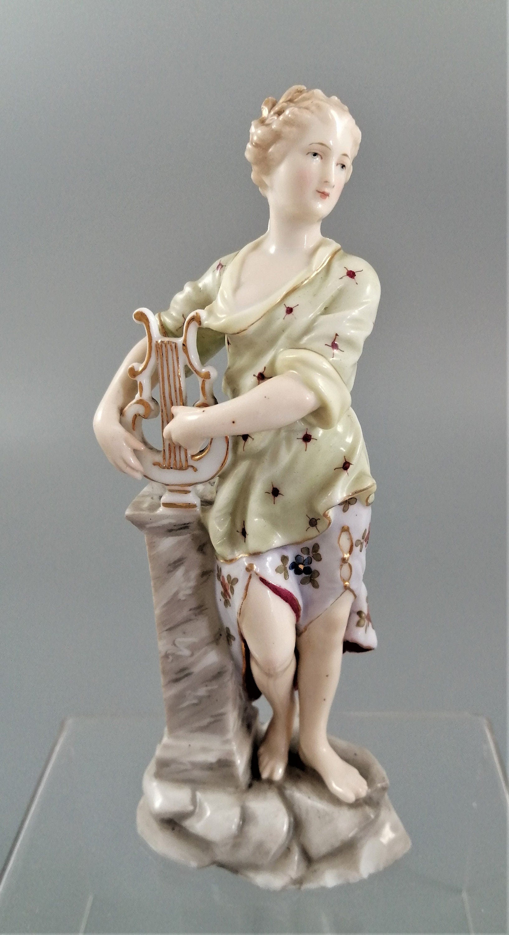 Christian Nonne Volkstedt Antique Porcelain Figurine