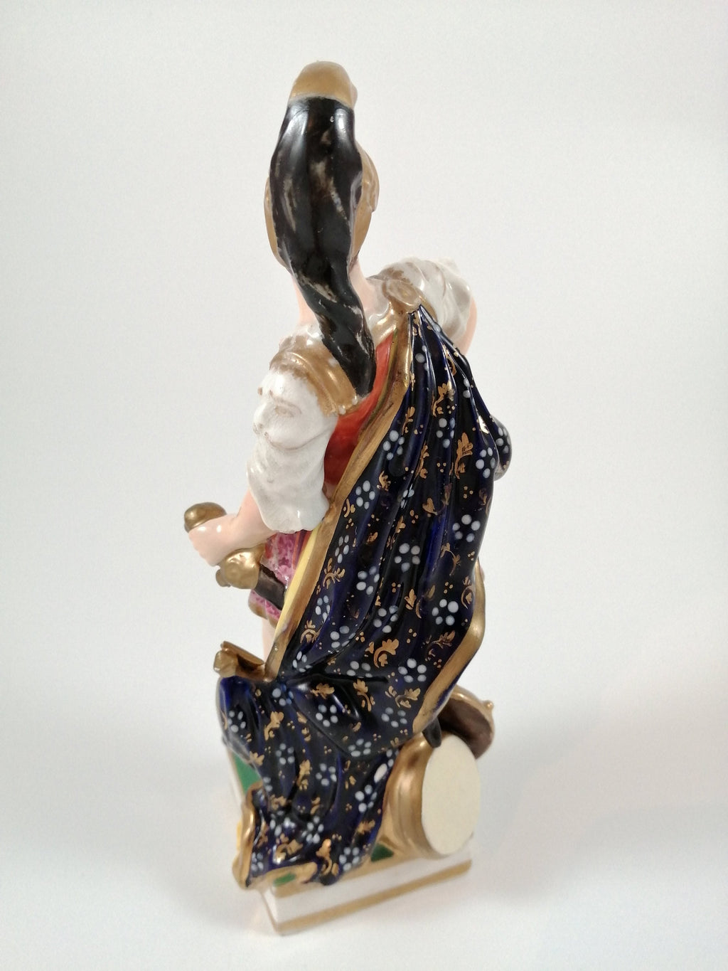Antique Derby Porcelain Mars Figurine: Roman God of War, Bloor Period c. 1830