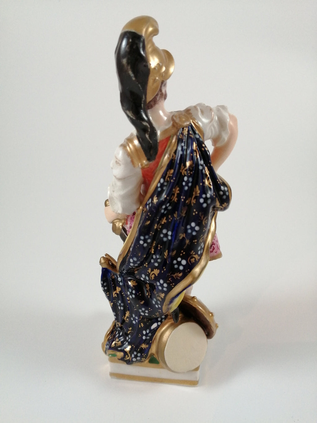 Antique Derby Porcelain Mars Figurine: Roman God of War, Bloor Period c. 1830