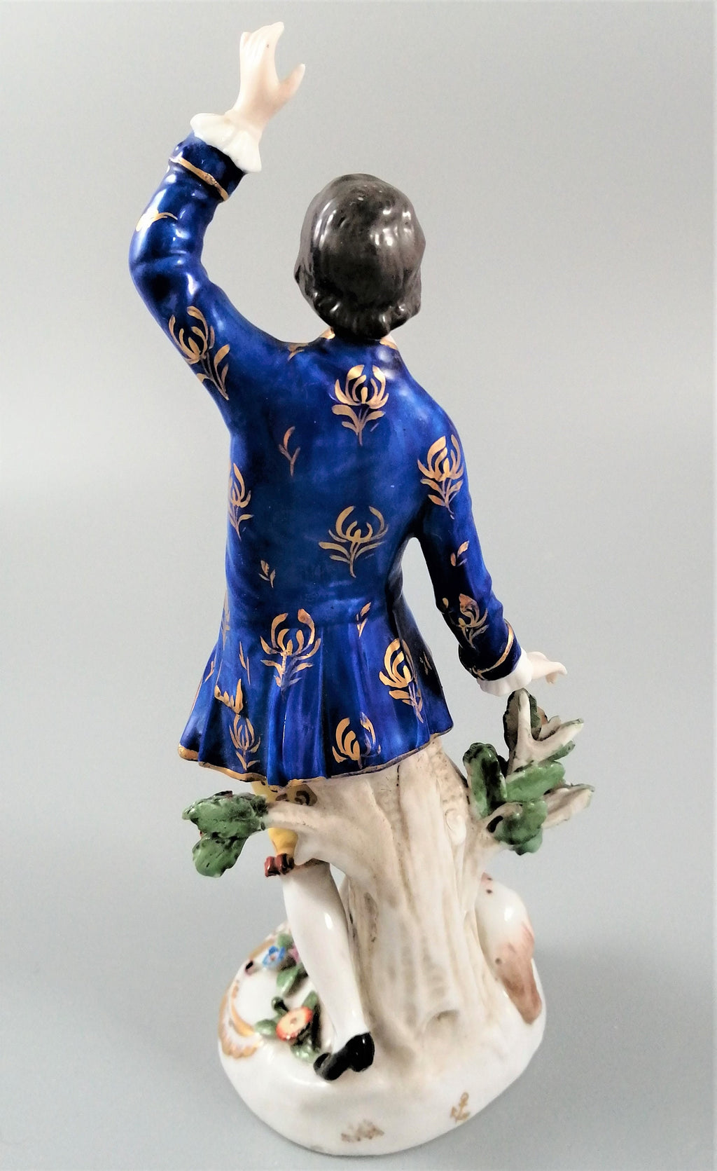 Antique Samson porcelain figurine, with gold anchor pseudo-marked to Chelsea