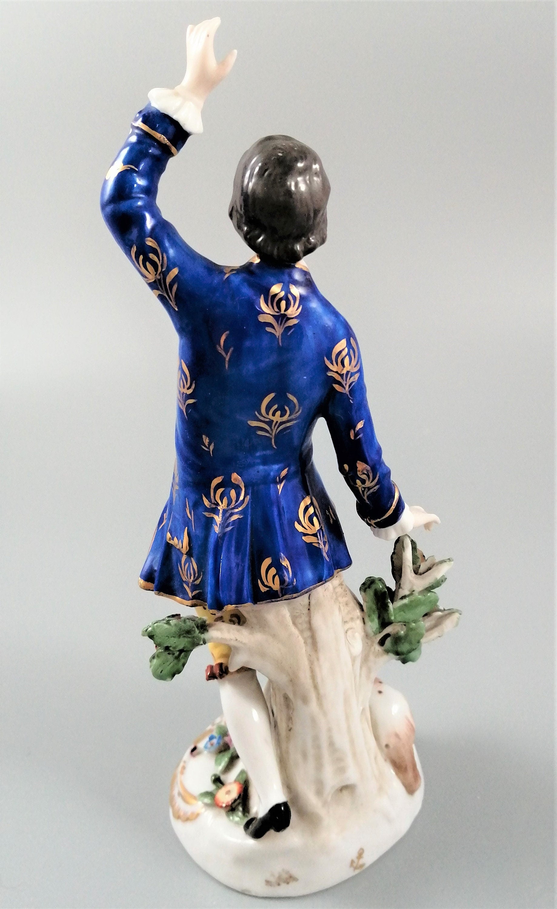 Antique Samson porcelain figurine, with gold anchor pseudo-marked to Chelsea