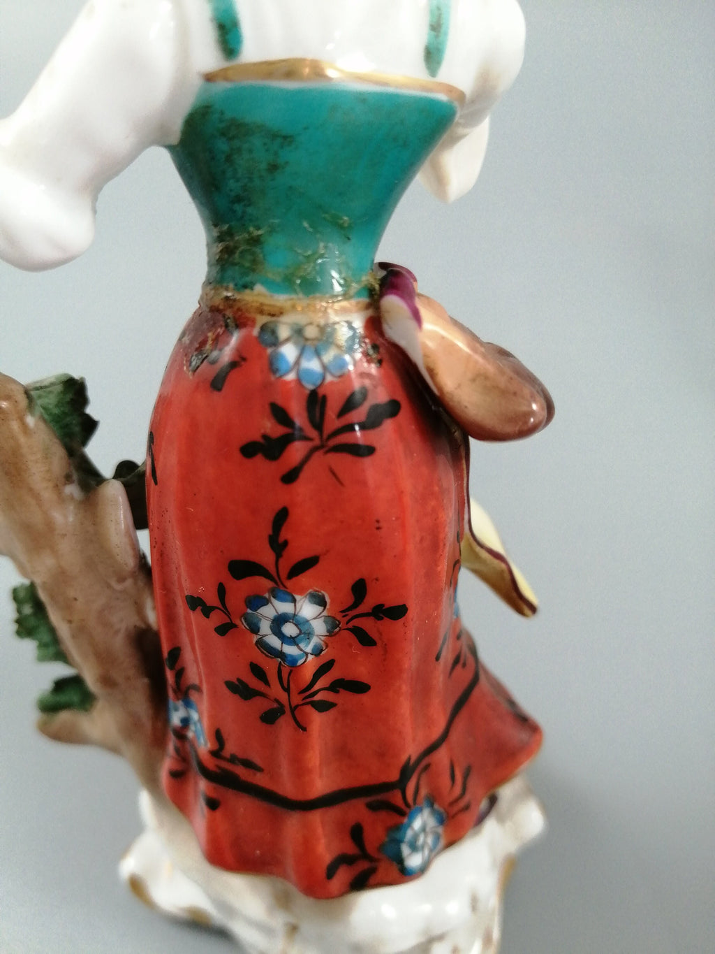 Antique Samson Porcelain Figurines: French Grape Pickers, Chelsea Style