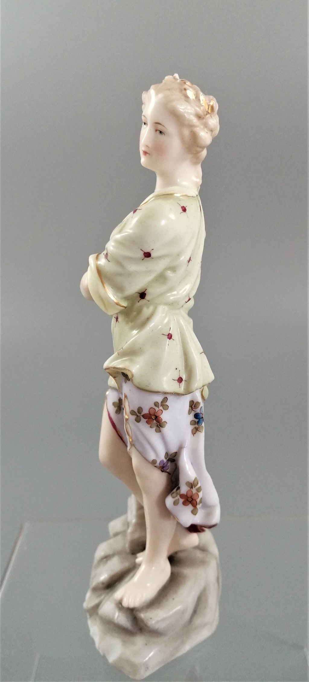 Christian Nonne Volkstedt Antique Porcelain Figurine