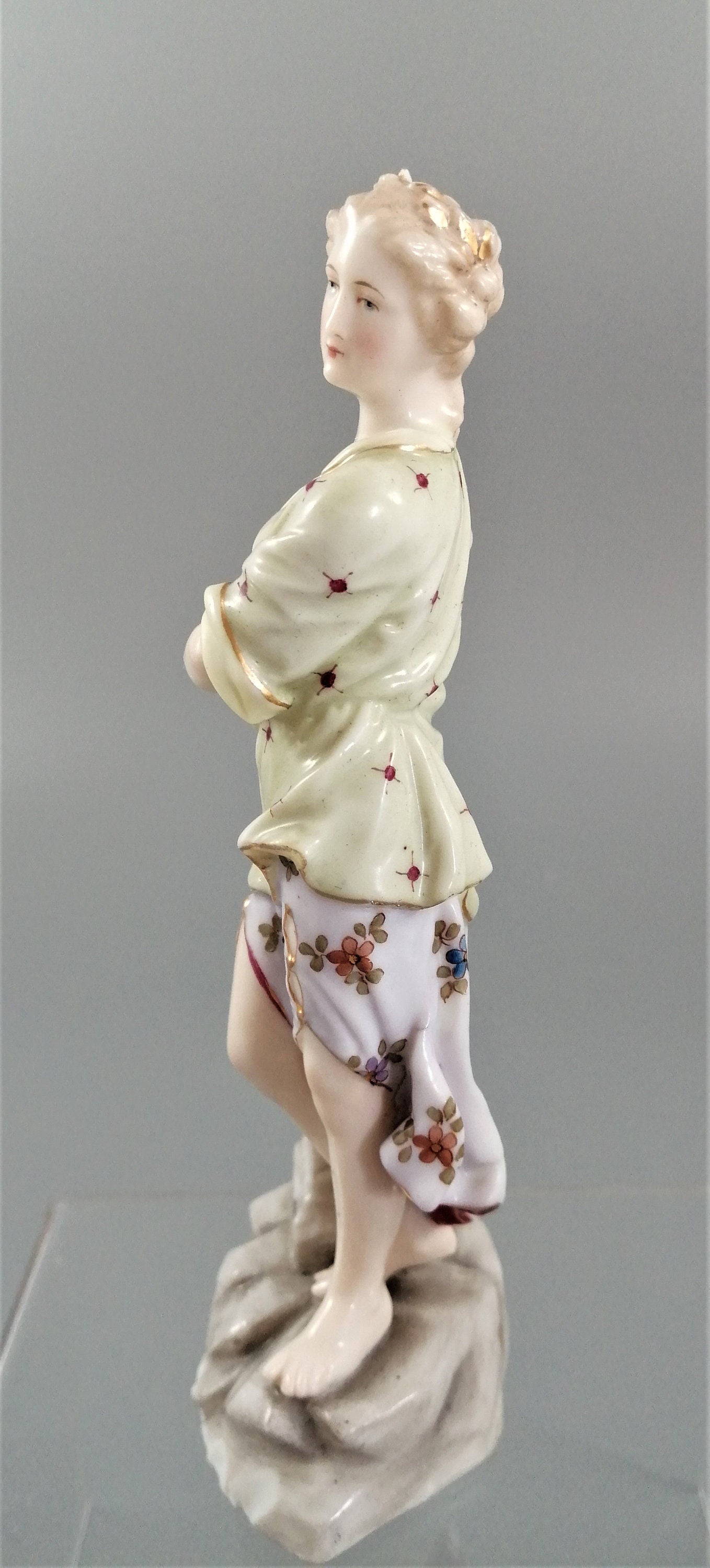 Christian Nonne Volkstedt Antique Porcelain Figurine
