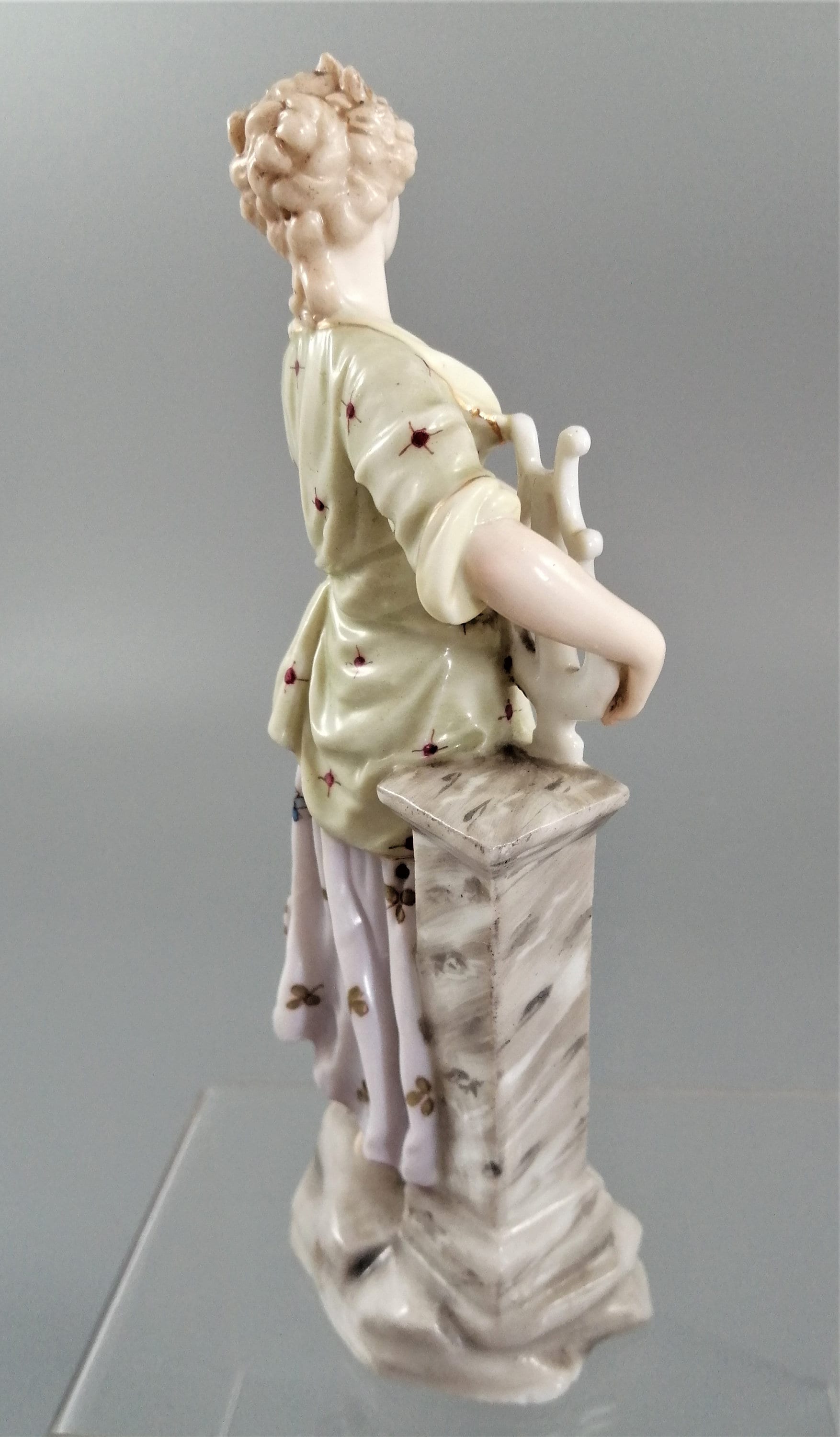 Christian Nonne Volkstedt Antique Porcelain Figurine