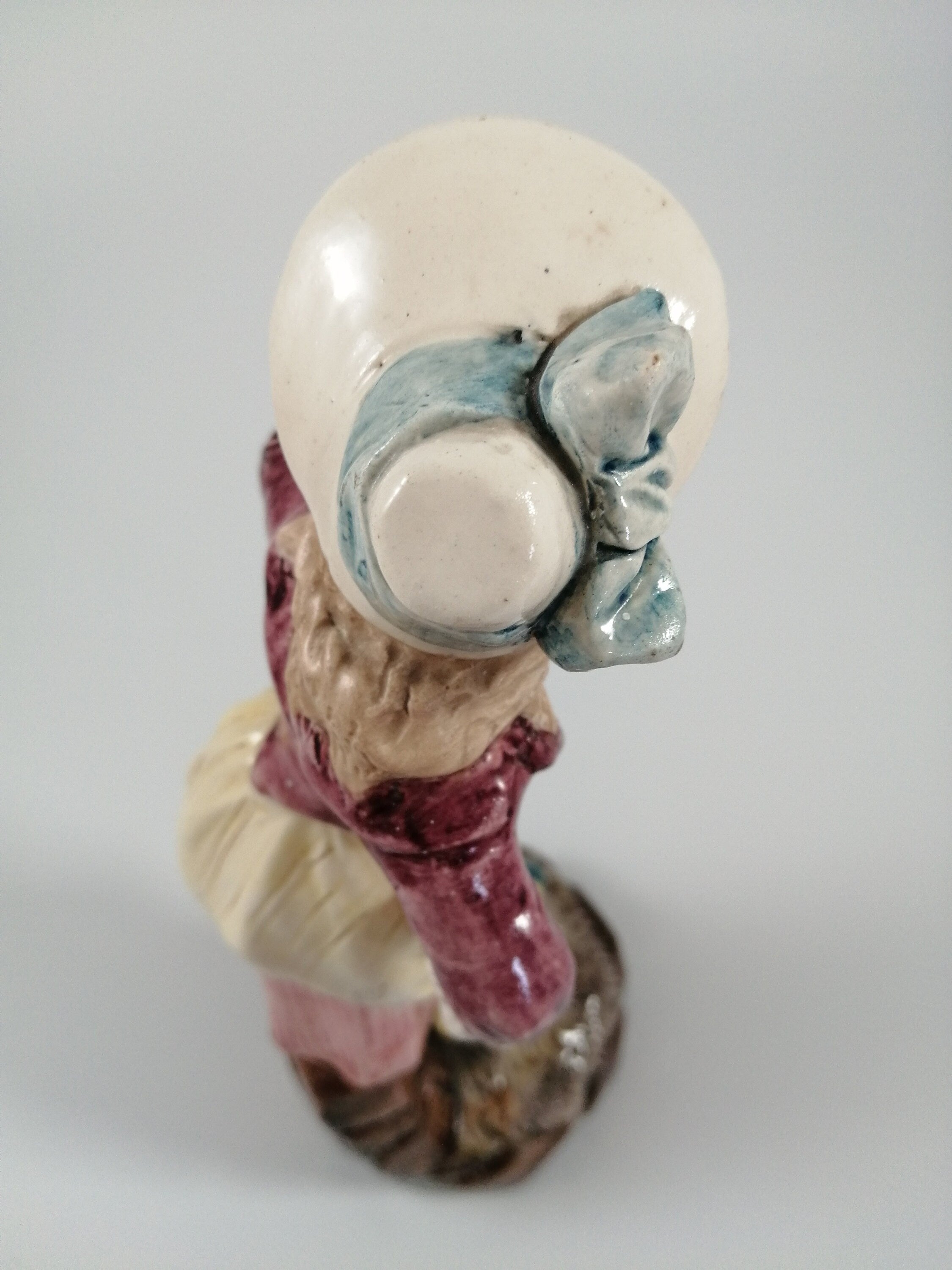 Brothers Urbach Antique Porcelain Figurine: Edwardian Girl with Fan