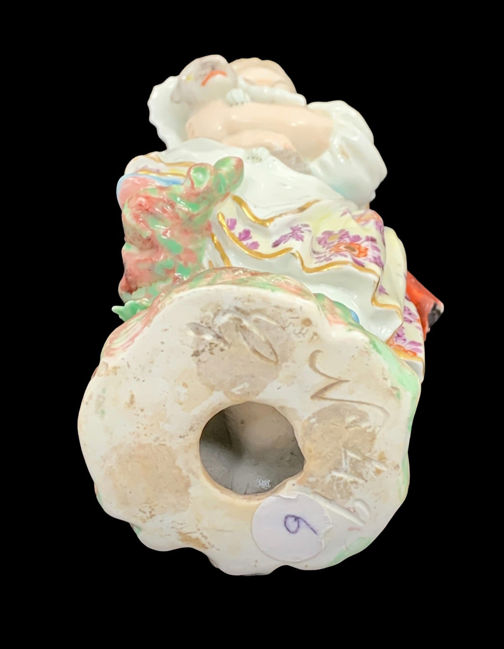 Rare Derby Porcelain Figurine: Girl with Macaroni Cat, c.1775