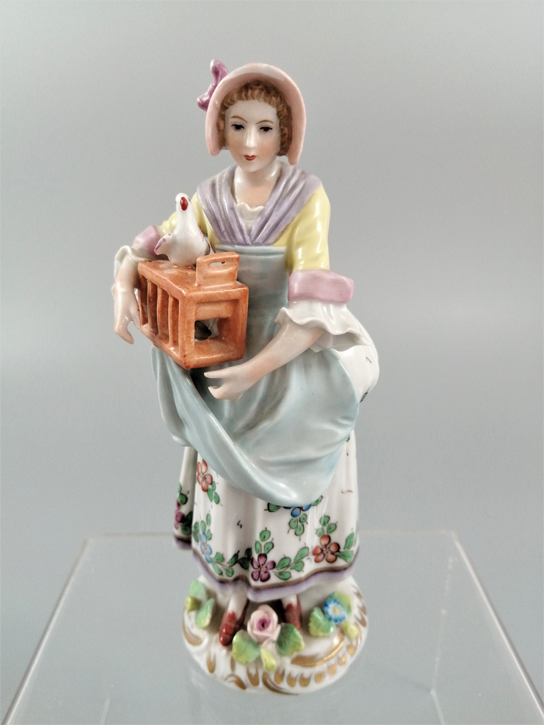 Antique Sitzendorf porcelain figurine,early 20th century