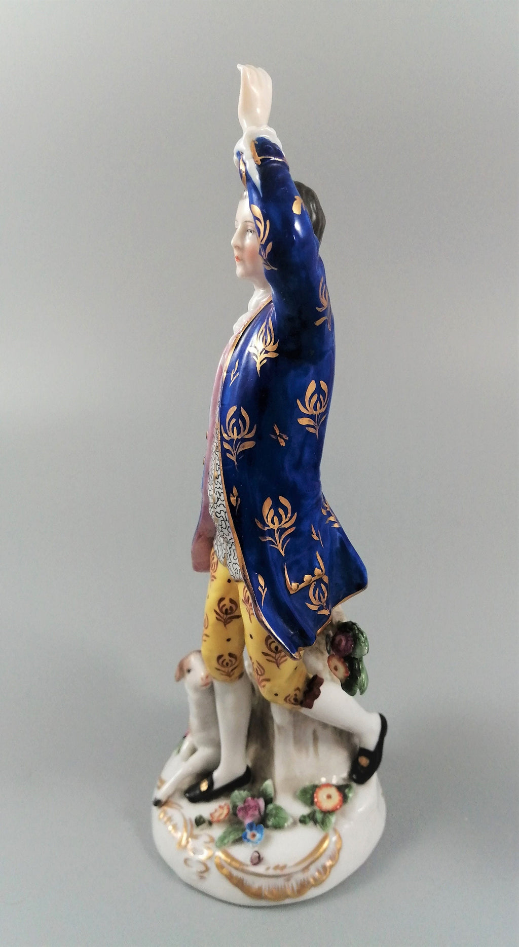 Antique Samson porcelain figurine, with gold anchor pseudo-marked to Chelsea