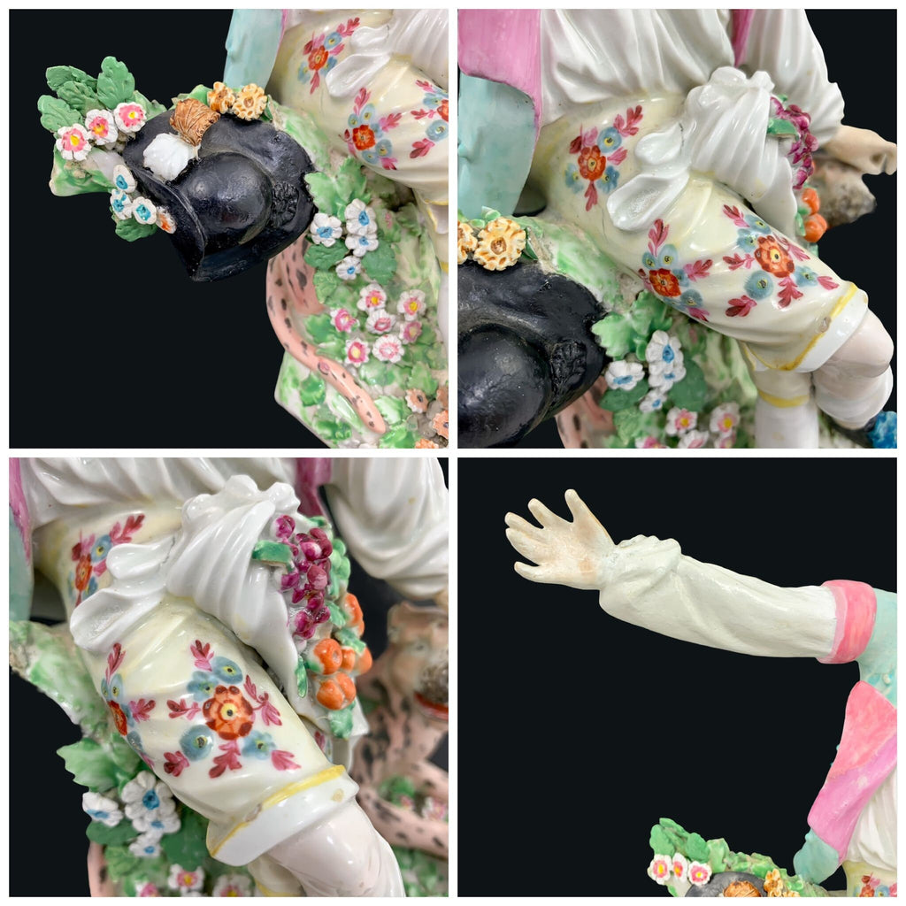 Rare Derby Porcelain Figurine: "Taste" from "The Five Senses" Set, c. 1765