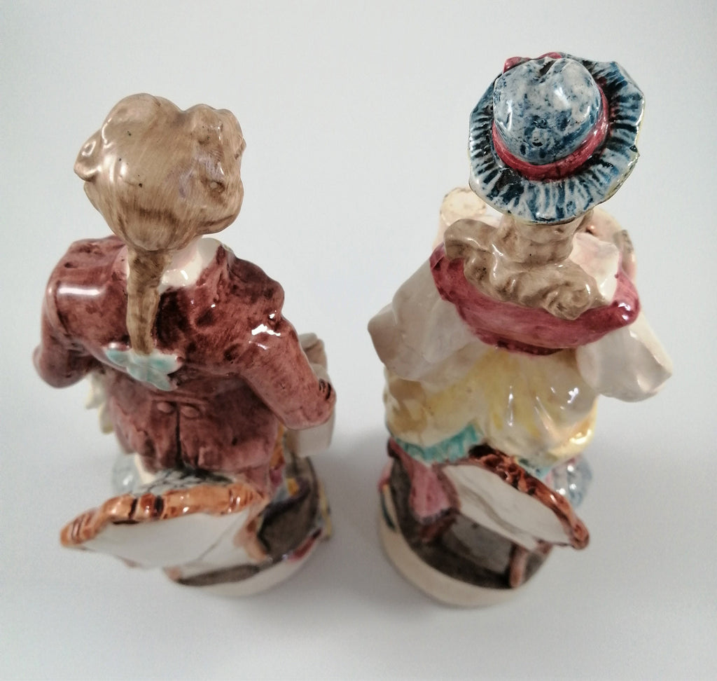 Antique pair of porcelain figurines, possibly by the Brothers Urbach