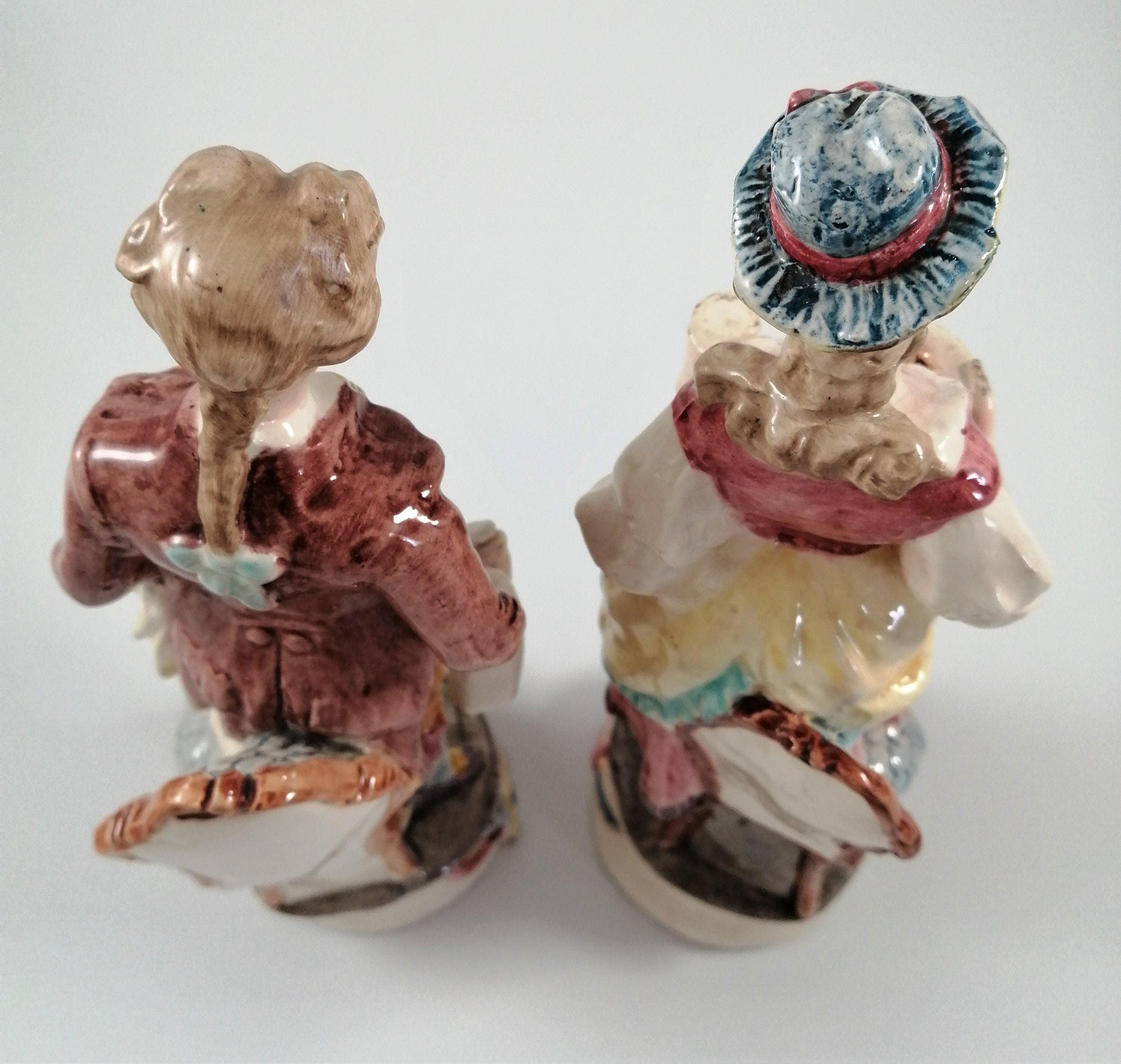Antique pair of porcelain figurines, possibly by the Brothers Urbach