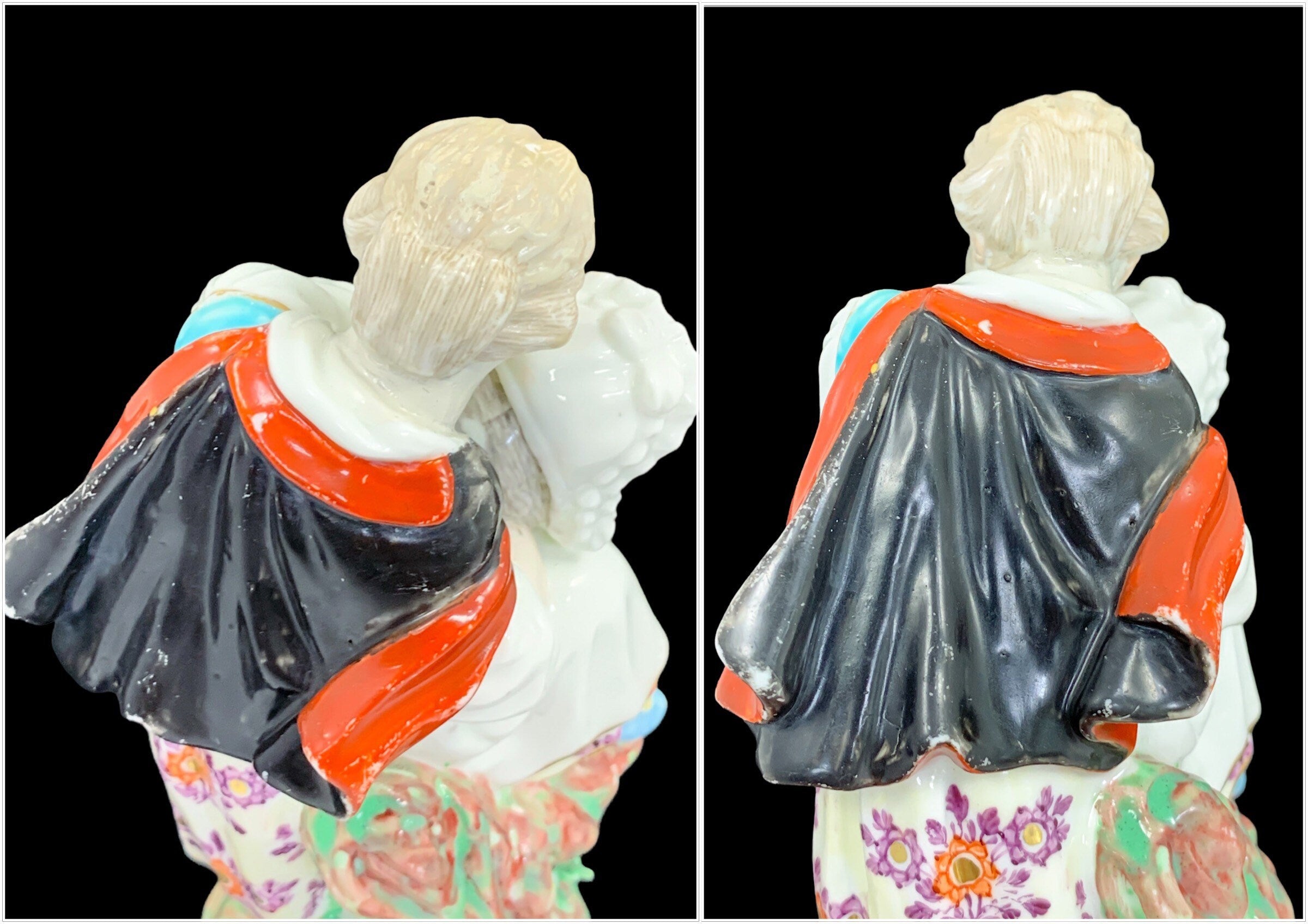 Rare Derby Porcelain Figurine: Girl with Macaroni Cat, c.1775