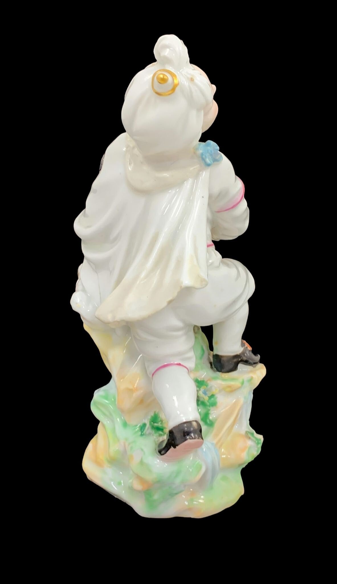 Rare Derby Porcelain Figurine: Boy with Macaroni Dog, c.1775